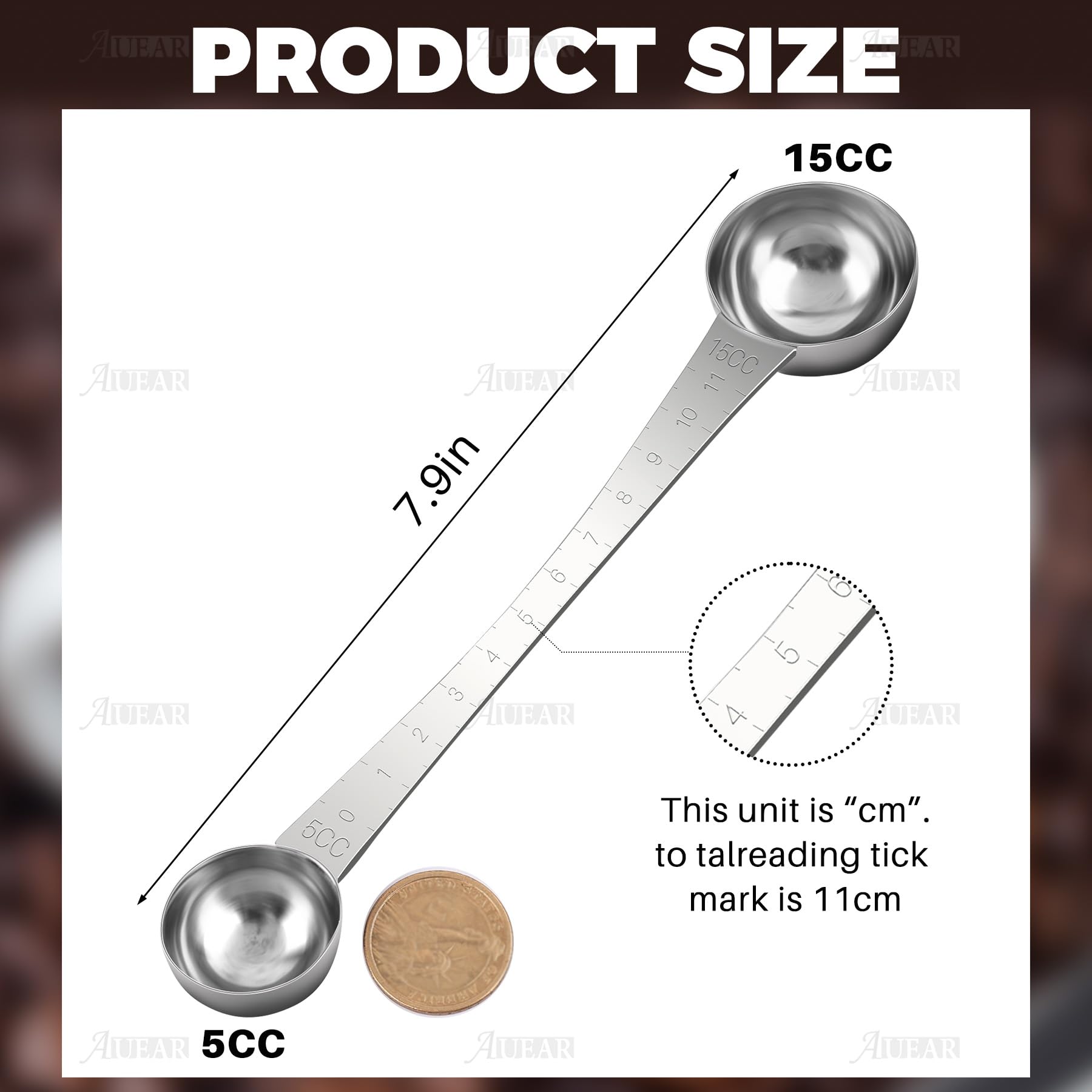 Cuillères à Café Et Cuillères à Mesurer En Acier Inoxydable Endurance