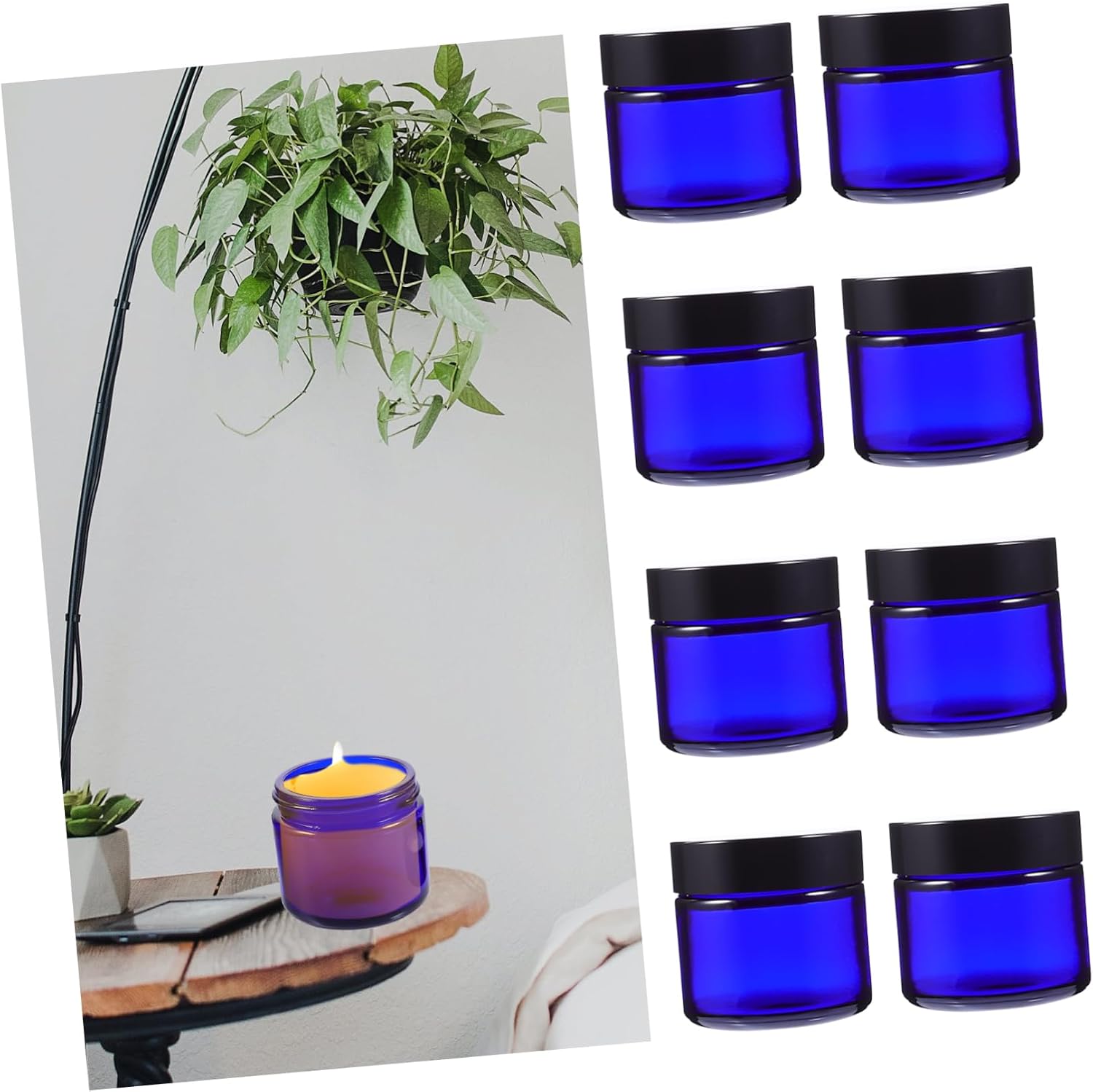 EPIGEIST 10pcs Candle Jars Aromatherapy Storage Containers for Scented Candles Durable Craft Tins for Home Office Yoga and More