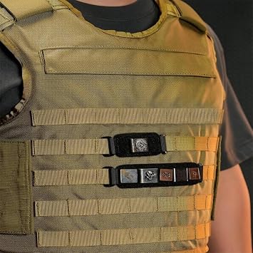 Tactical Panel, Molle Adapter with Double Sided Hook and Loop Bag Organizer Board Strips for Backpack Vest Badges Display