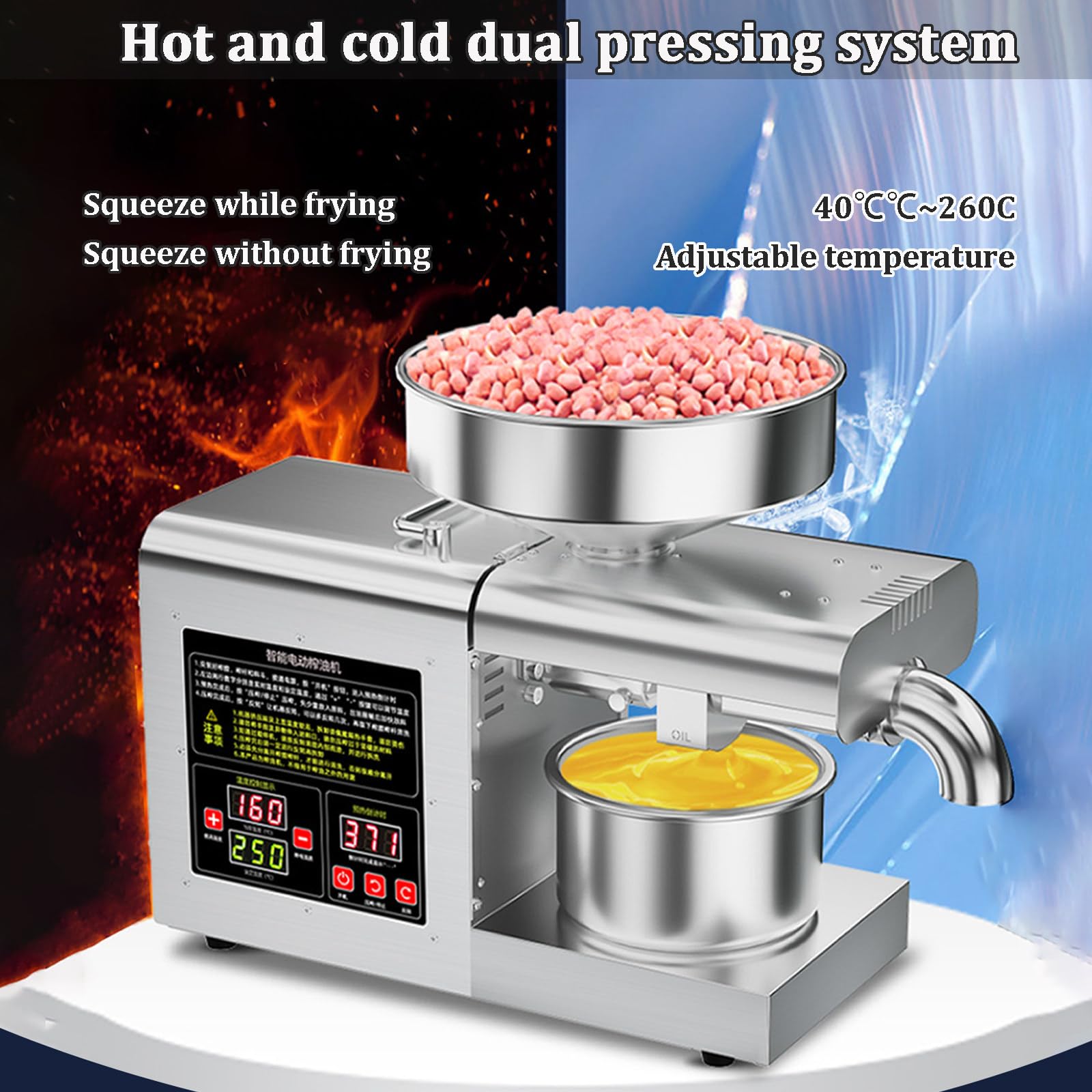Cortadora De Verduras EléCtrica PequeñA, MáQuina Cortadora Y Picadora De 230 W Con 3 Cuchillas, Picadora AutomáTica De Frutas Y Verduras Para Uso DoméStico/Comercial