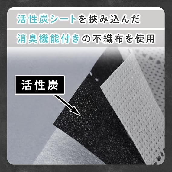Astro 171-92 Activated Carbon Deodorizing Towel Storage Case, Gray, Towel Stocker, Wall Hanging, Breathable, Non-Woven Fabric, Deodorizes Towels with Power of Activated Carbon, Towel Holder, Face