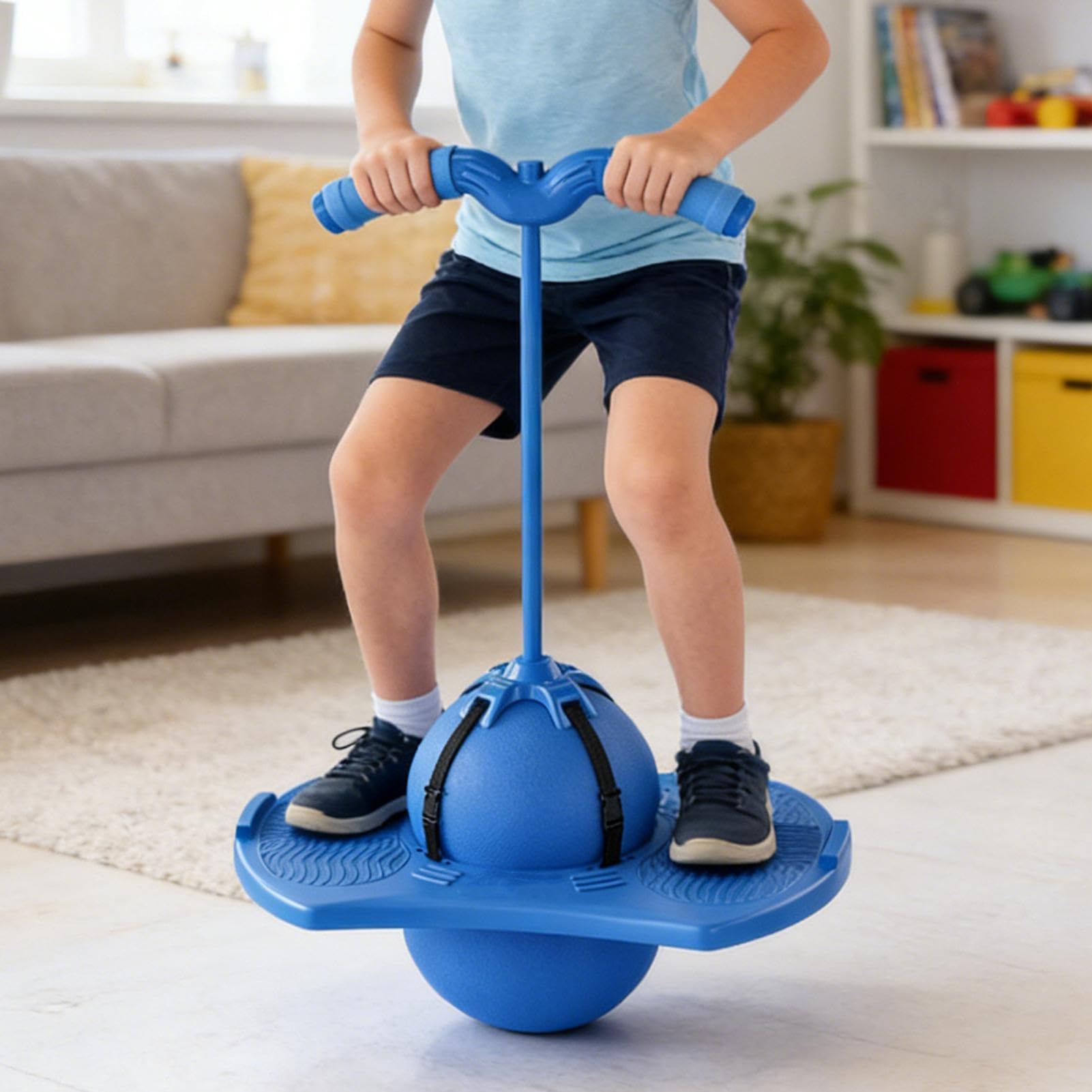 Palla da salto - Palla leggera per divertirsi, palla da allenamento per equilibrio e salto - per adulti adolescenti bambini interni casa giochi all'aperto