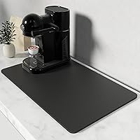 Vista 34 de Rnivvi Tapete de café, de 16 x 24 pulgadas, tapetes para barra de café para accesorios y organizador de estación de máquina de espresso, almohadilla