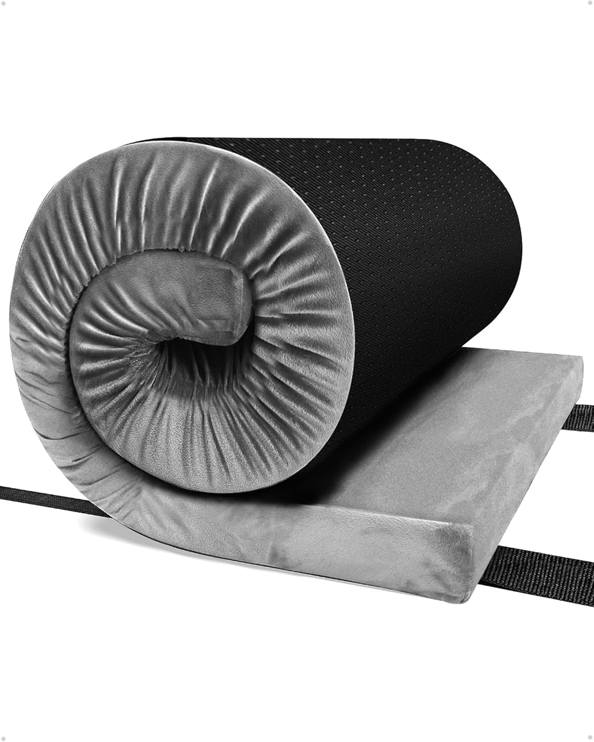 Ferlizer Memory Foam Camping Mattress Pad, 3″ Portable Roll Up Sleeping Pad for Adults, Camping Bed Pads for Sleeping with Waterproof Cover & Travel Bag, CertiPUR-US