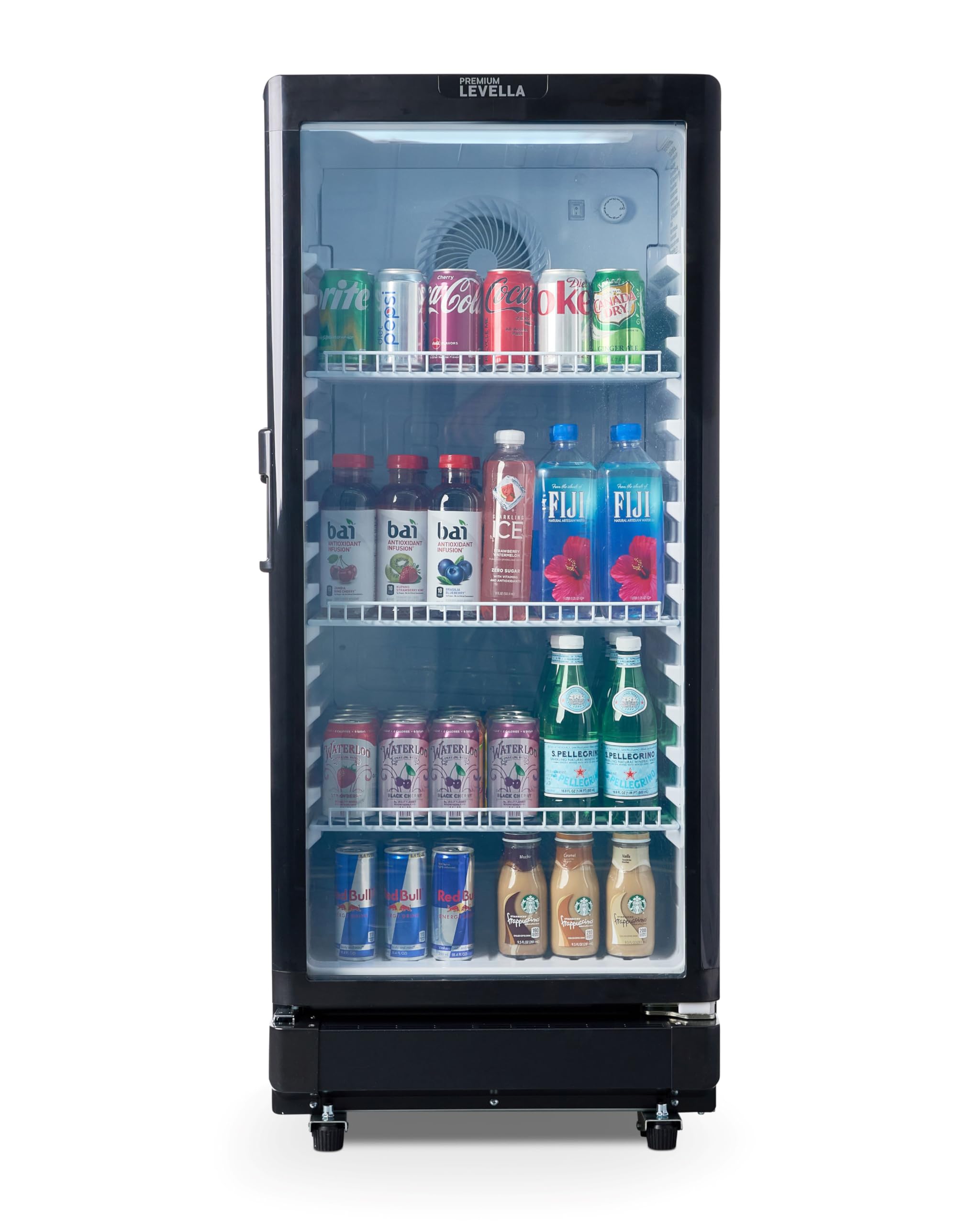 Premiumlevella Glass Door Display Refrigerator 6.0 Cu Ft Commercial Beverage Cooler Merchandiser on Fridge.com - View 1