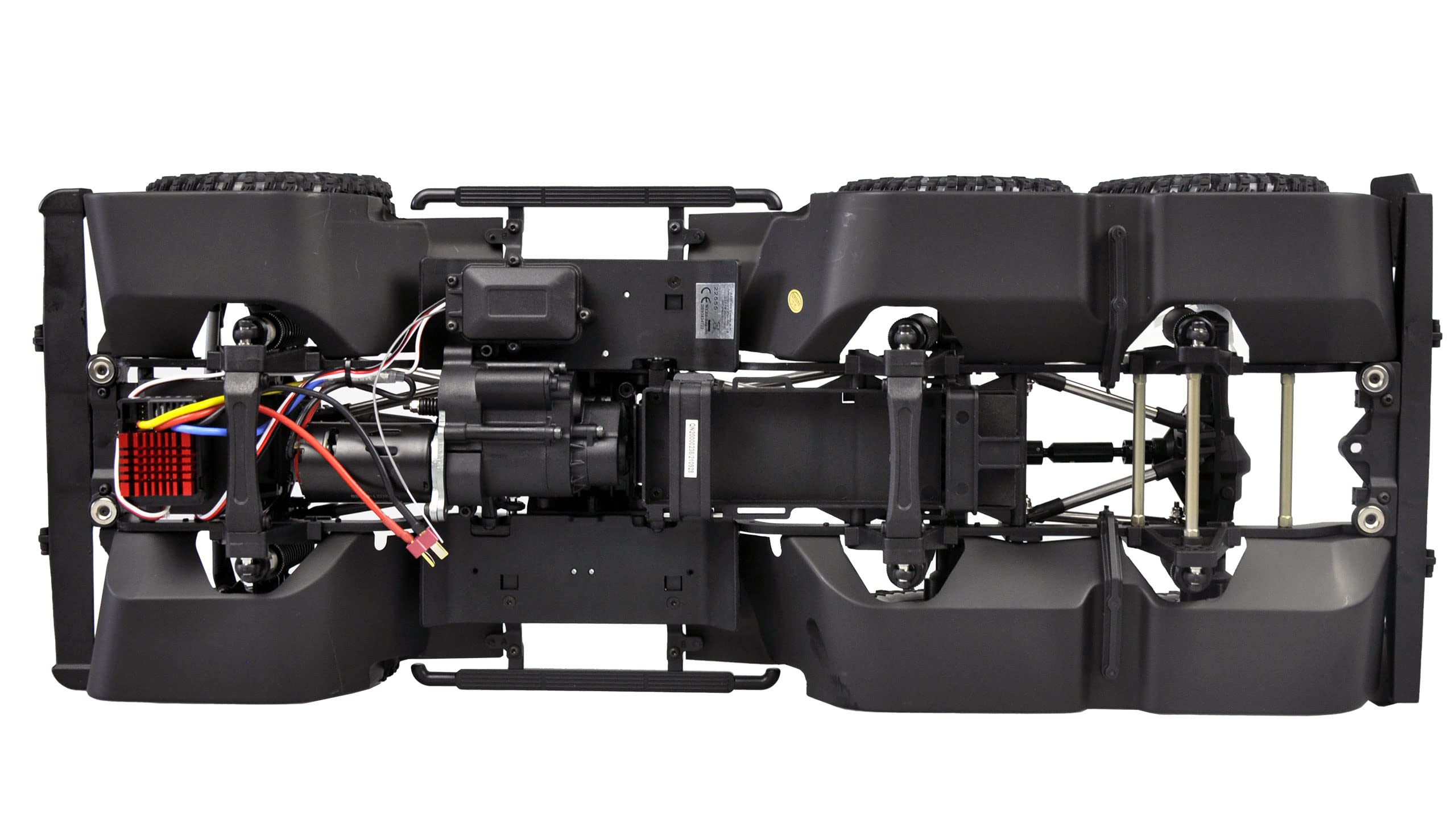 Amewi AMXRock RCX10.3B Scale Crawler 6x6 Pick-Up 1:10 ARTR Negro RC Control Remoto