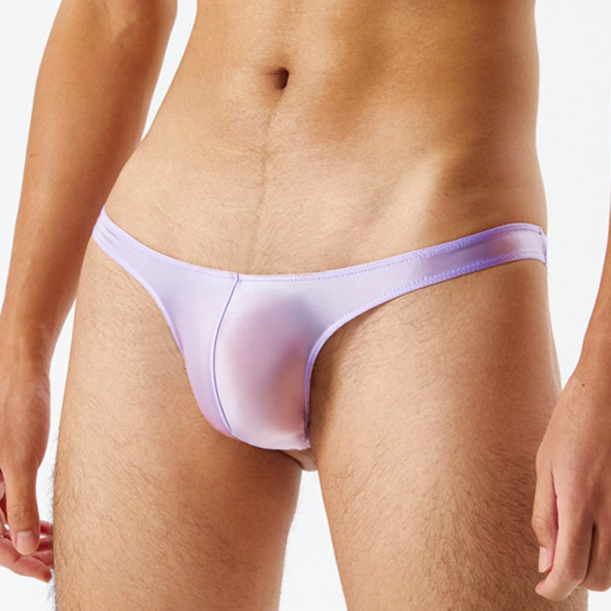 cloudmall Mens Sexy Underwear Thong Briefs Shorts Yoga Leggings Tights Mesh Tank Top Shirt: Thong-style3-purple X-Large