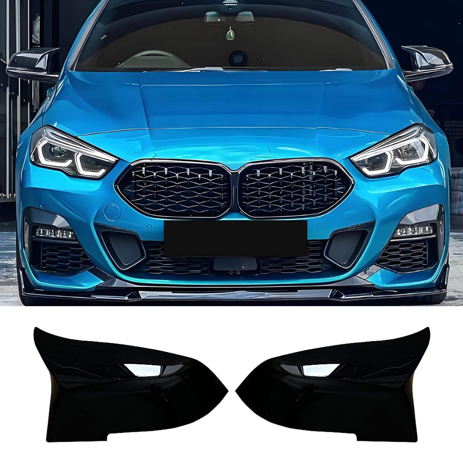 2 PCS Posteriori Auto Coperture Specchietti Retrovisori di Ricambio Specchietto Retrovisore per BMW X1 F48 2016-2022, X2 F39 2018-2023, F40 F44 2019-2024, Z4 G29 2019-2023