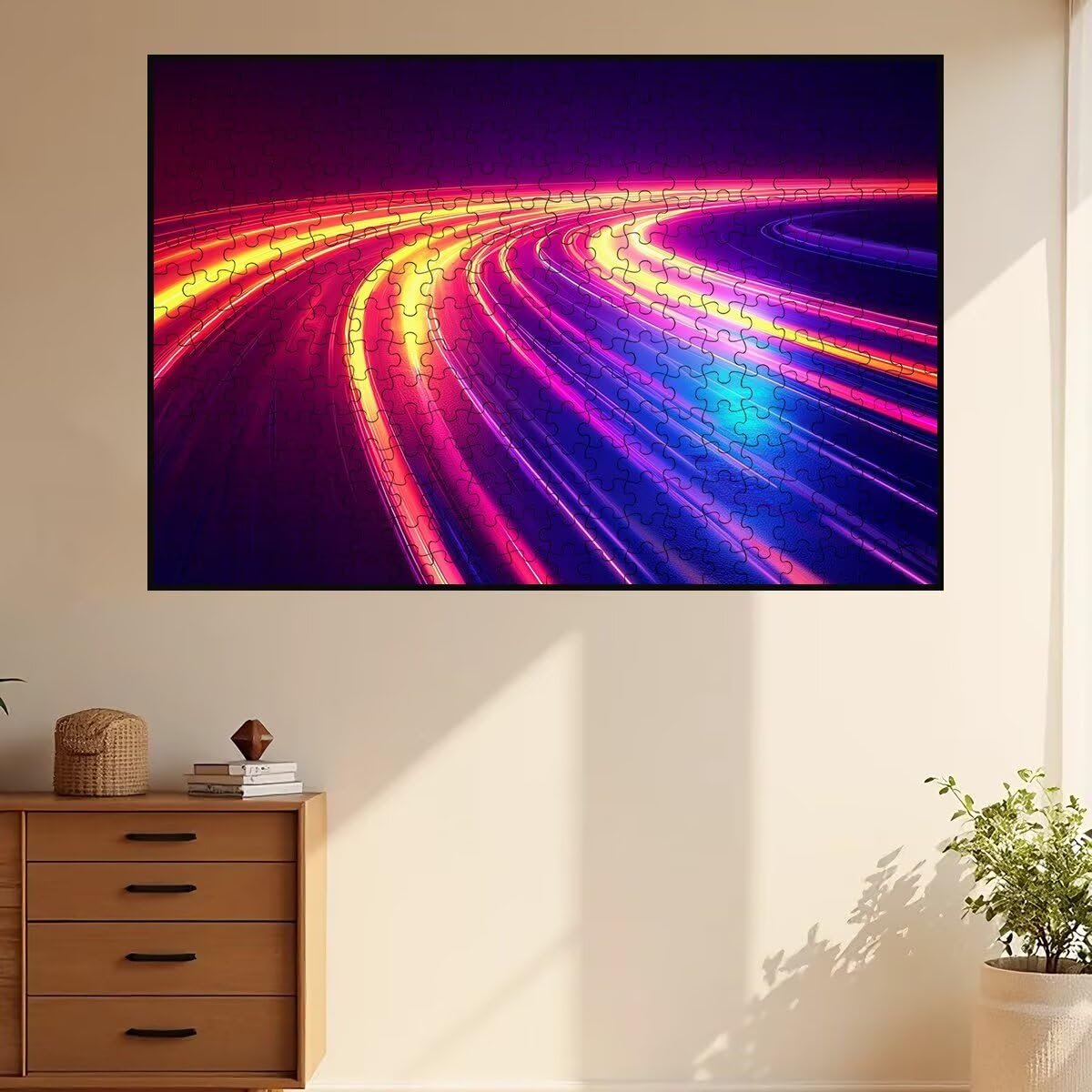 Puzzle 3000 sztuk abstrakcyjne, nowoczesne drewniane puzzle, klasyczne wyzwanie puzzle dla całej rodziny, zabawki puzzle litery na plecach, oryginalne prezenty dla mężczyzn -2015