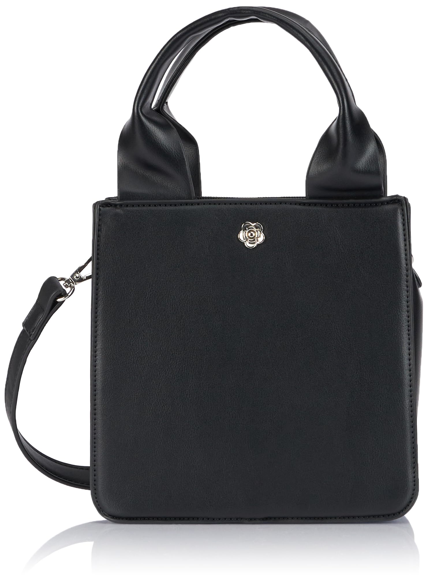LIBBI Bolso con asa, Mujer Shopper, Negro, Einheitsgröße