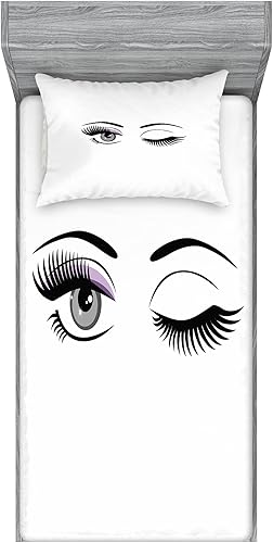 Miniatura 137 de Ambesonne - Juego de sábanas bajeras y fundas de almohada, diseño clásico botánico, plantas de jardín vintage, juego de 3 piezas con estampado