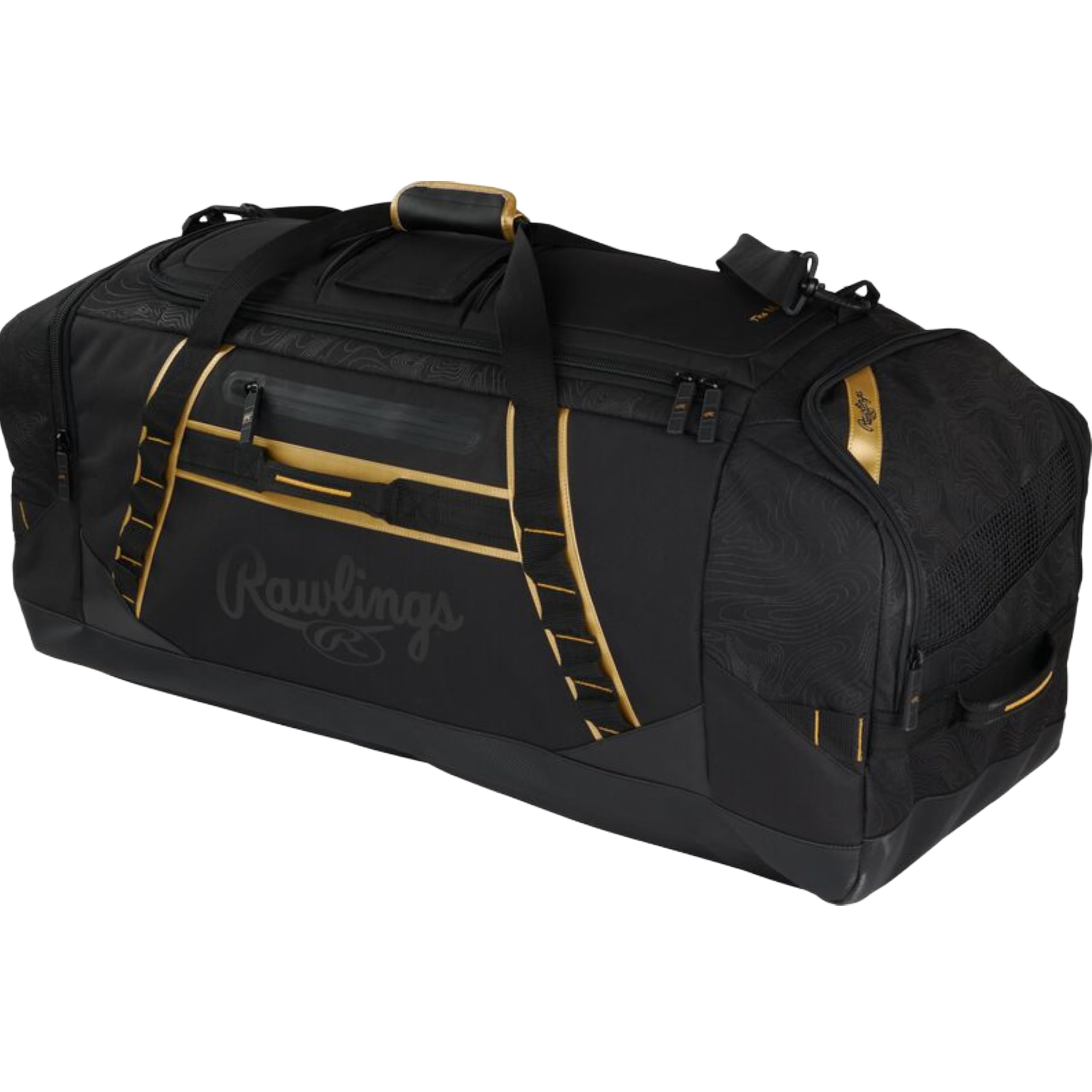 Rawlings Gold Collection - Bolsa de Lona XL | Negro |, Black, Bolsa de béisbol