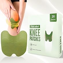 JB Online HUB 20 Knee Pain Relief Patches – Herbal Patches for Joint Support, Inflammation & Muscle Discomfort – Natural Knee Therapy Stickers