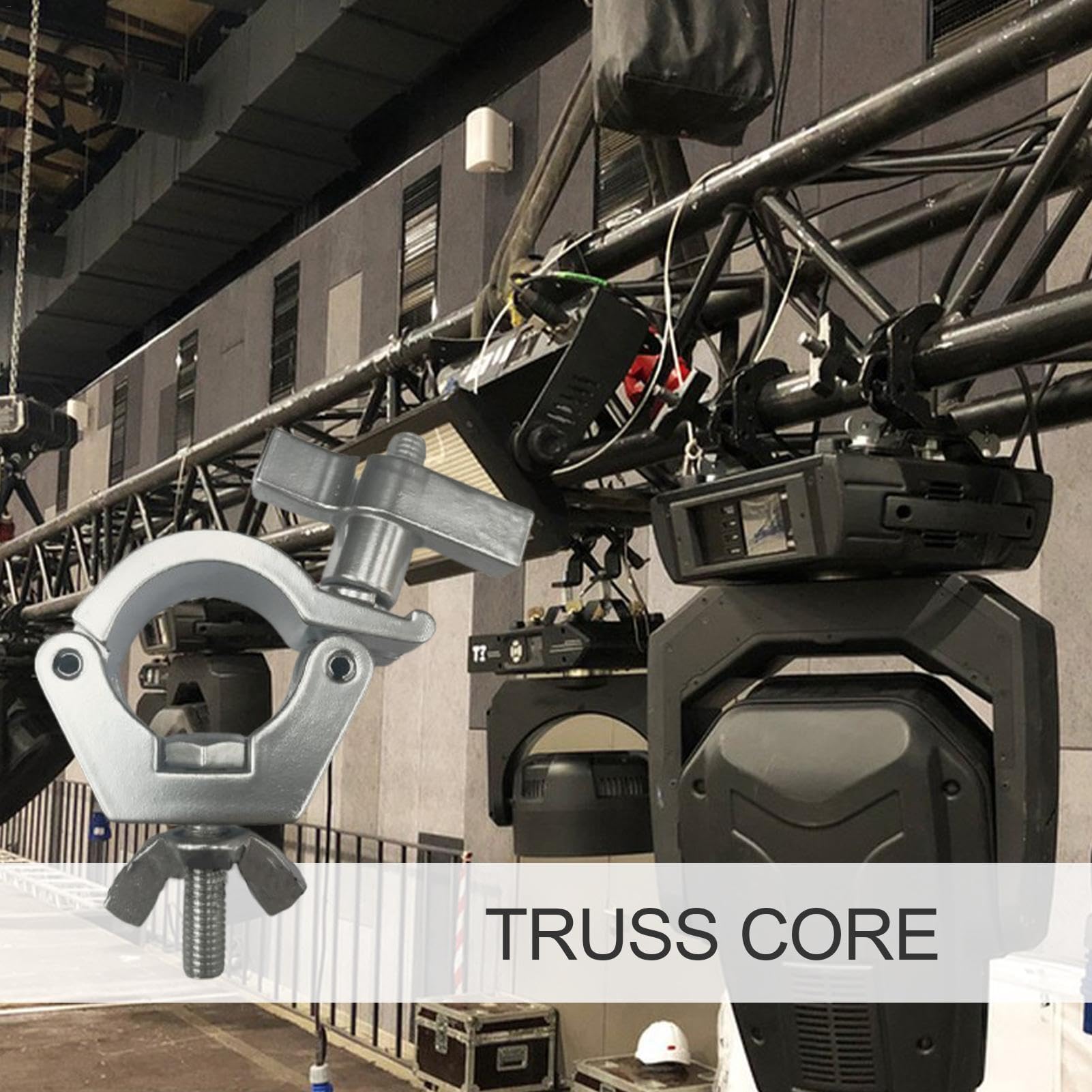 Morsetti Per Luci Palco - 2 Pezzi Per Traverse 25-30 Mm, Portata 100 Kg - Foto 10