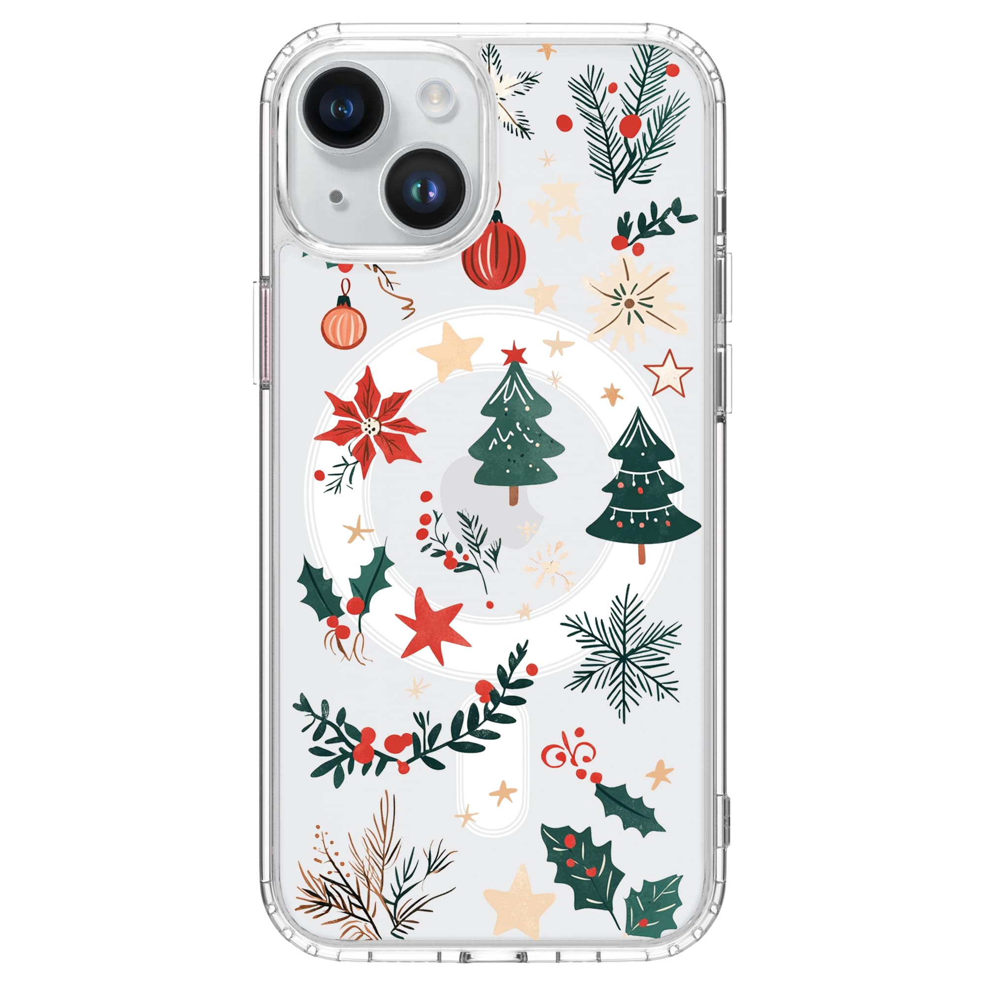 Coque de Noël pour iPhone 11 transparente compatible MagSafe - 8