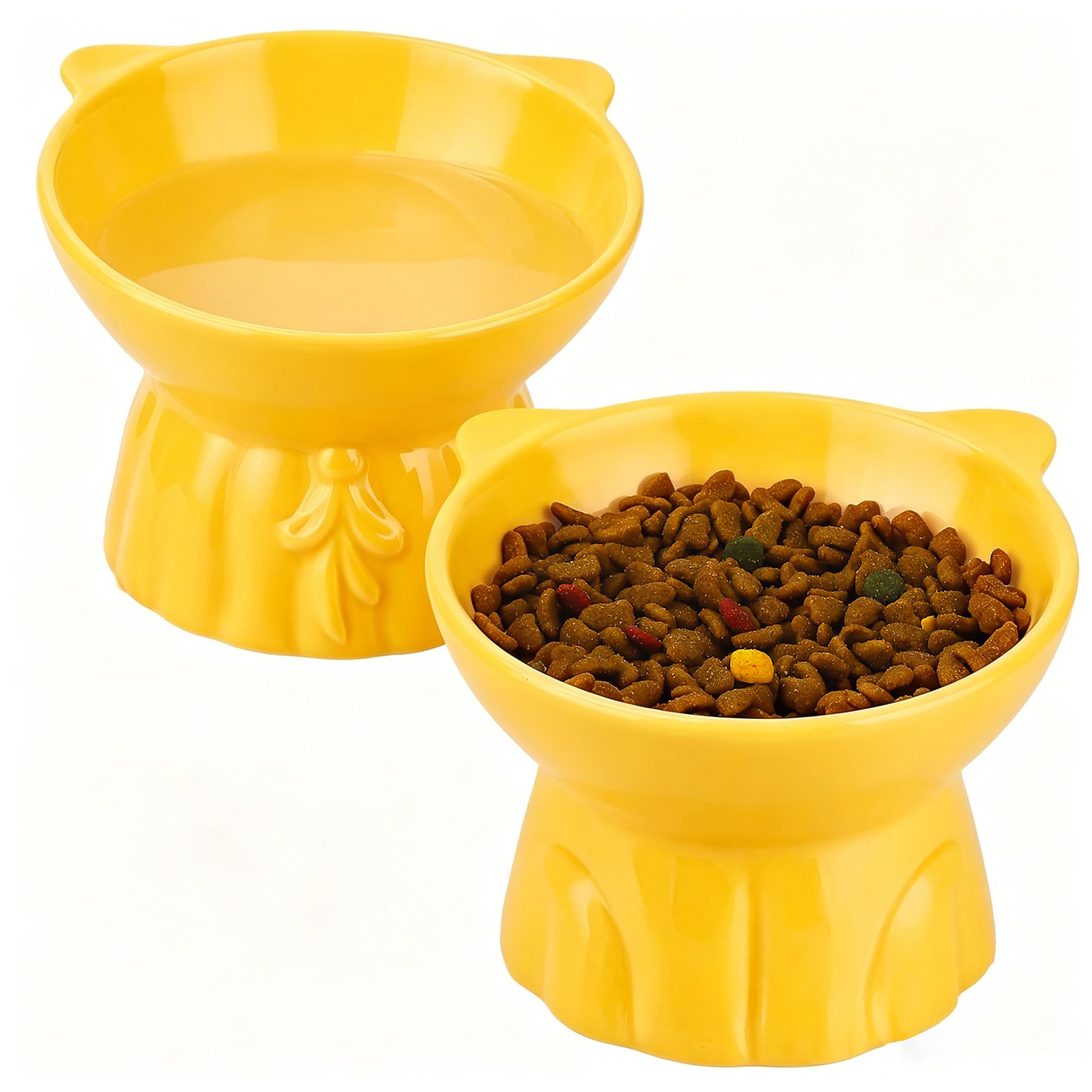 Gamelle surélevée chat en céramique pour un coin repas propre et esthétique