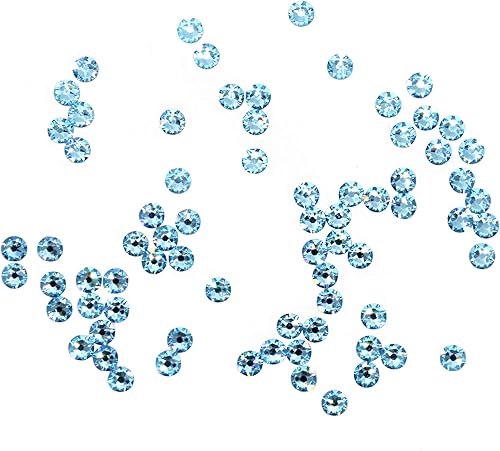 Miniatura 3 de Preciosa Viva Rhinestones  Sin Hotfix Flatback  Aguamarina  SS16 (0.157 in)  Elige tu cantidad (72)