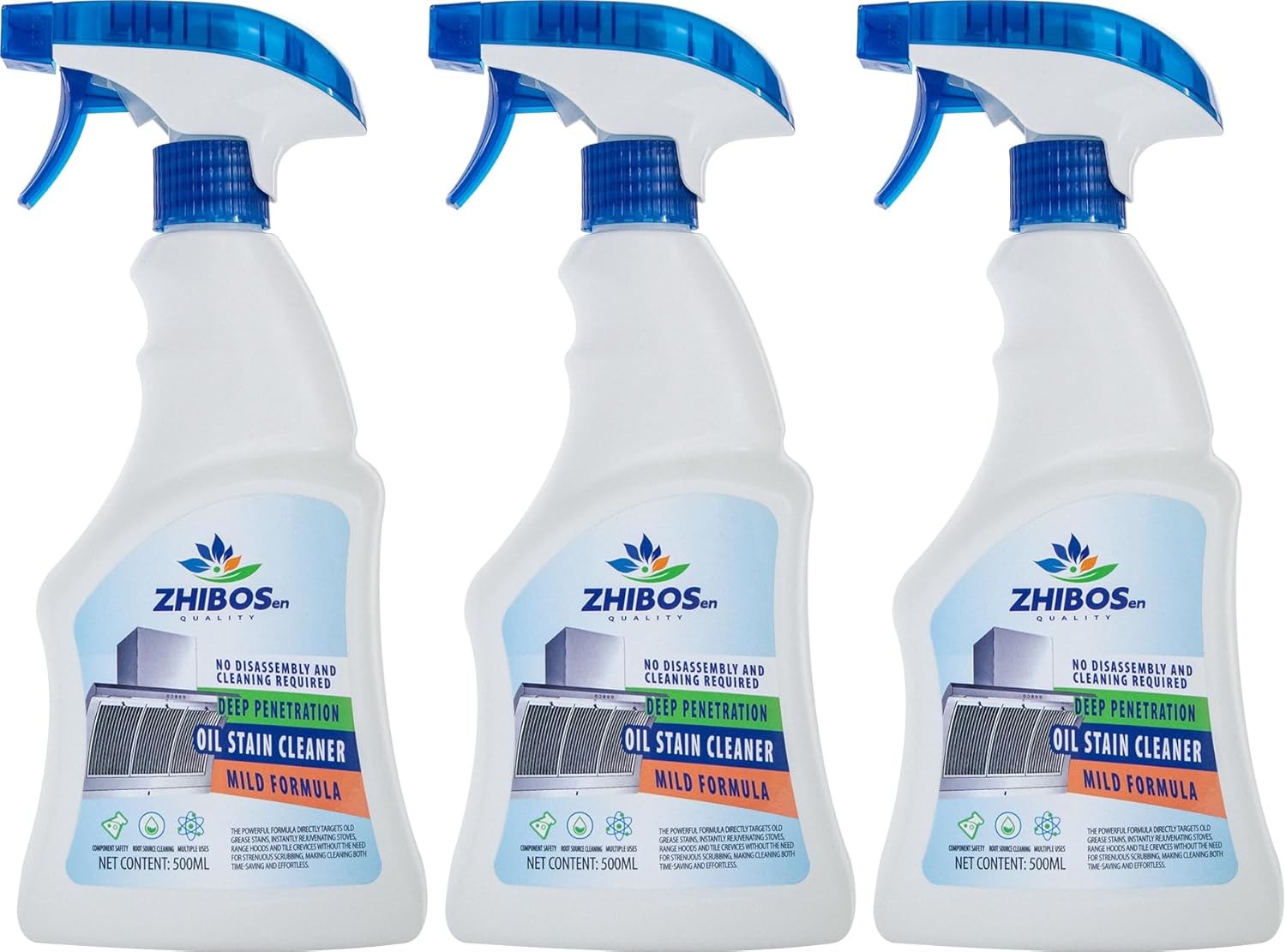 All Purpose Cleaner, Remove Stains Cleaning Spray, Kitchen Cleaner Spray, Multi Purpose Cleaner Spray Removes Grease, Grime, And Stains On Bathrooms, Floors, and More (3pcs)