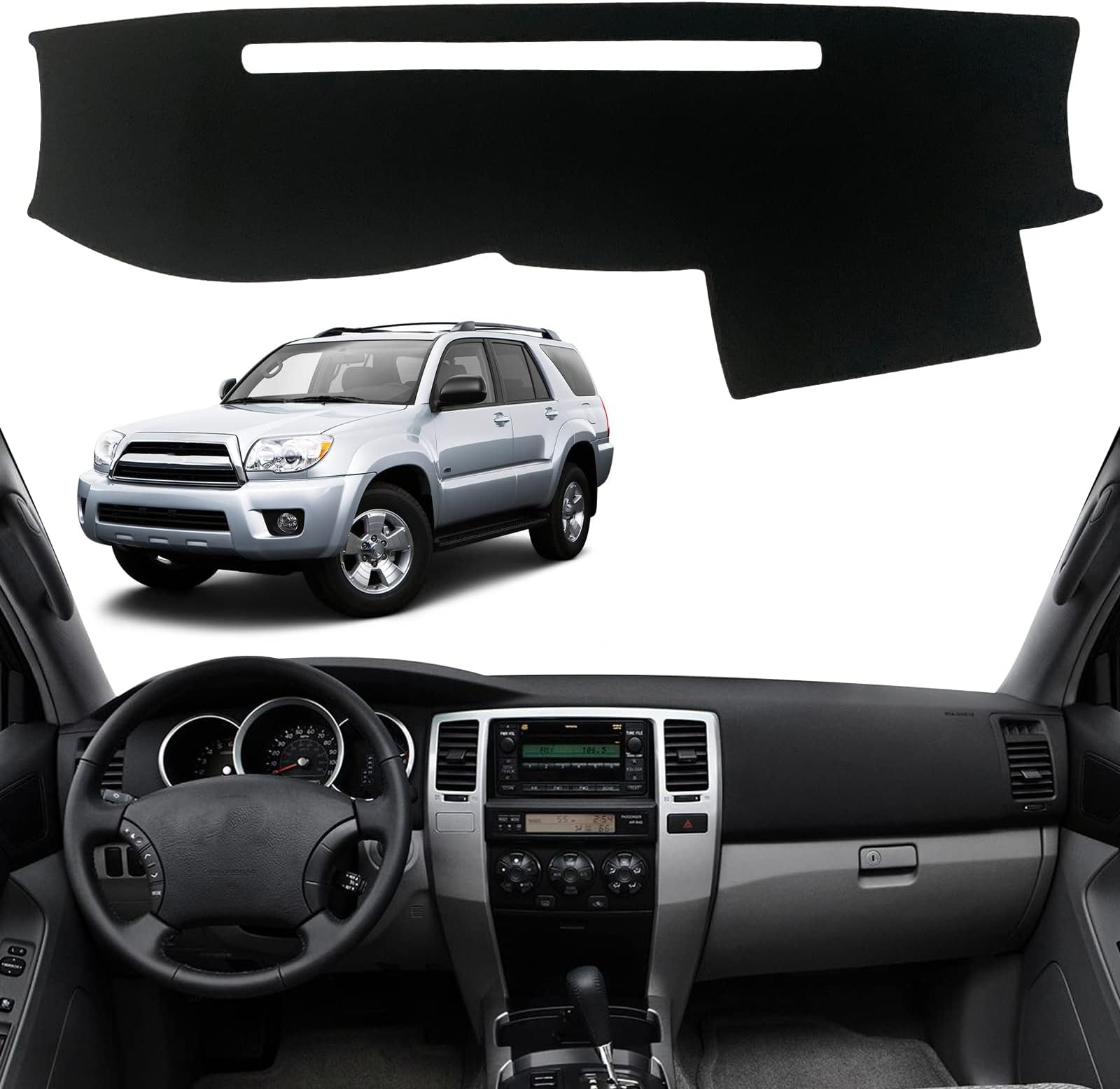 Dashboard Dash Board Cover Mat Pad Carpet Non-Slip Custom Compatible with Toyota 4Runner 2003-2009 Protector Sun Shield๏ผ2003-2009๏ผ