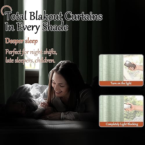 Miniatura 167 de Cortinas opacas de lino de 40 pulgadas de largo para ventana corta de cafetería, cortinas de arpillera con aislamiento térmico, bloqueo de luz