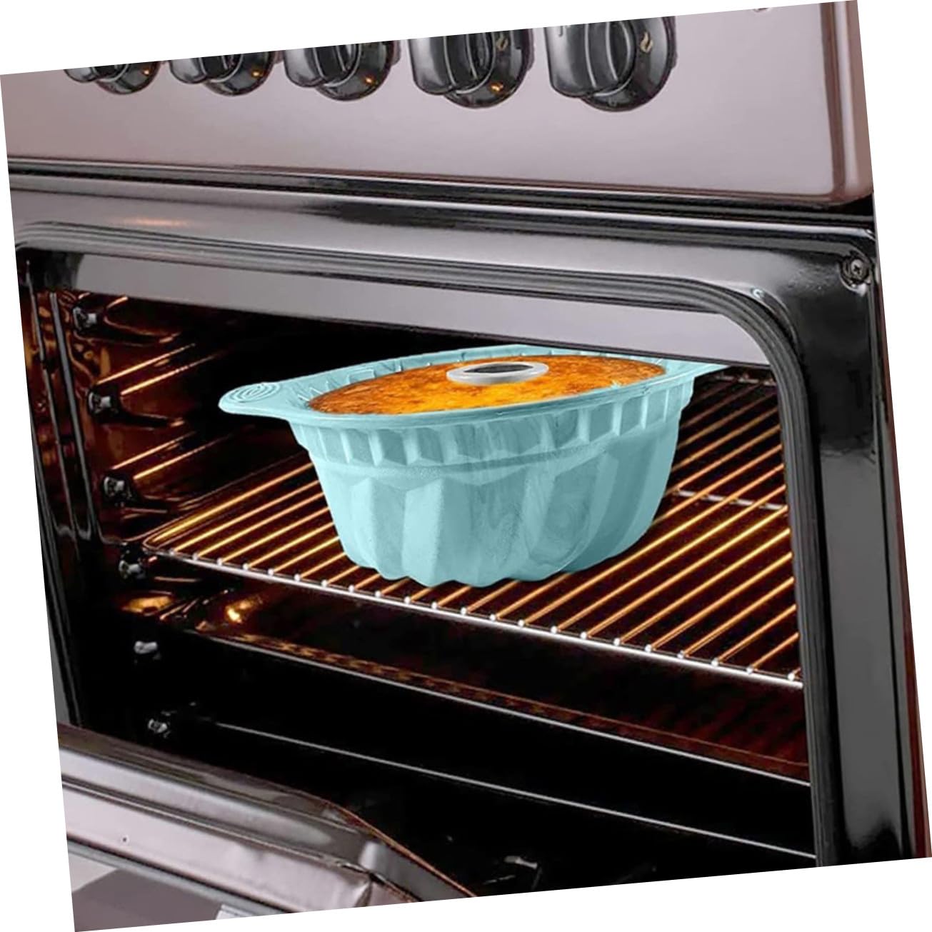 VALICLUD 3pezzi Stampo Silicone Rotondo per Dolci Teglie Antiaderenti con Centrale per Cottura Uniforme Resistente e Flessibile per Torte Chiffon e Mousse capacità Grande per Feste Familiar