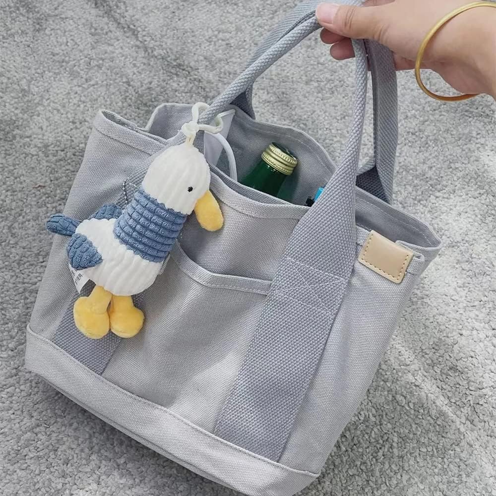 [Volsha] トートバッグ レディース キャンバス 仕切り ミニトート 小さめ マザーズバッグ ランチバッグ ハンドバッグ 自立 サブバッグ ミニバッグ おしゃれ かわいい 軽量 お散歩 お買い物 旅行 通勤 メンズ レディース 男女兼用