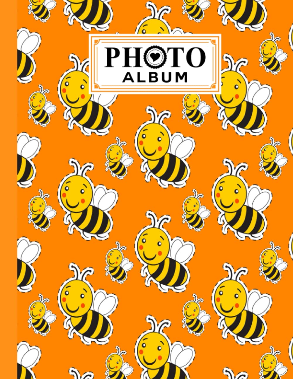 Photo Album: Bee Album, Large Photo Albums with Writing Space Memo, Extra Large Capacity Picture Album, Family, Baby, Wedding, Travel Photo Book, 120 Pages, Size 8.5" x 11" by Norbert Wunderlich