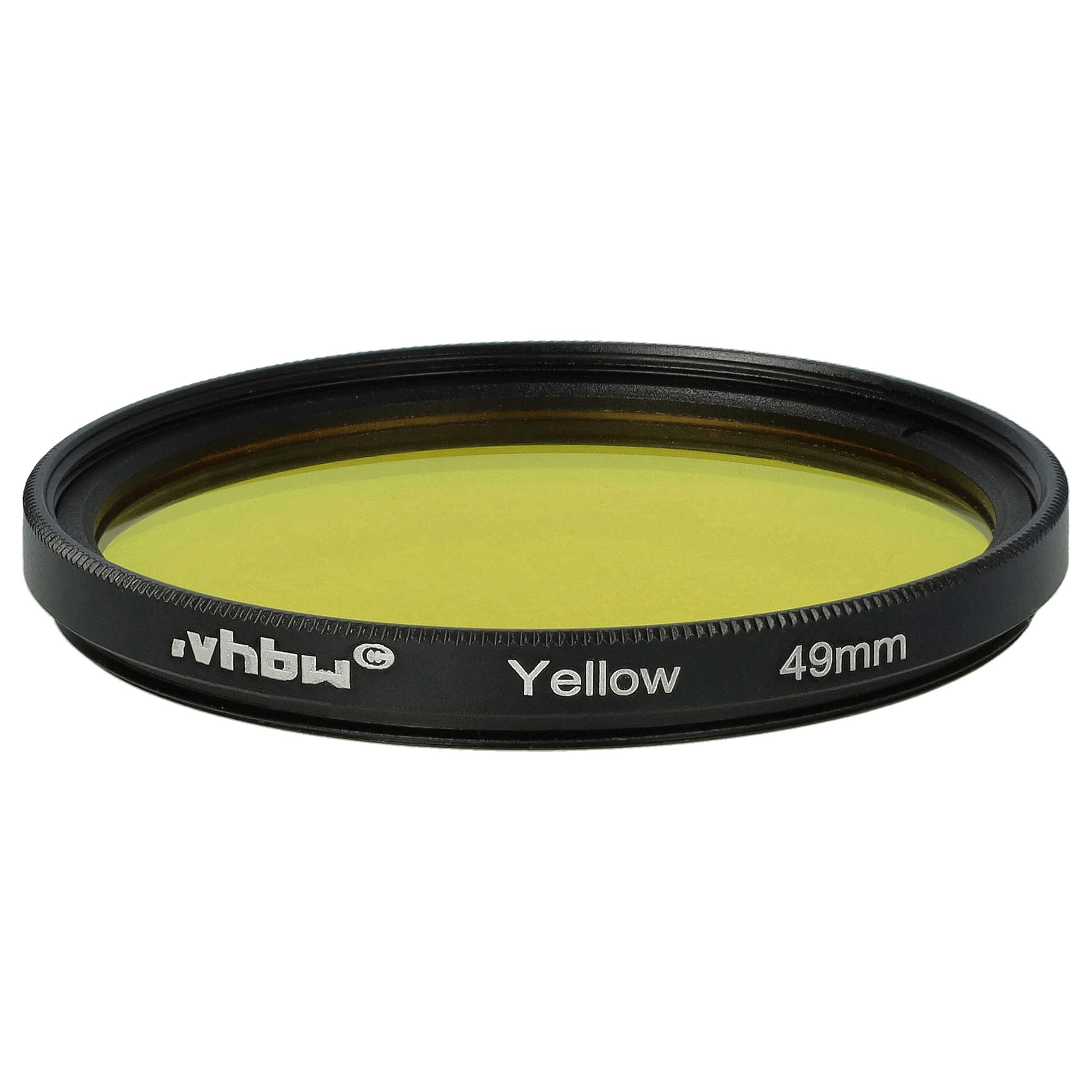 vhbw Uniwersalny filtr kolorów do obiektywów z gwintem 49mm - Żółty filtr