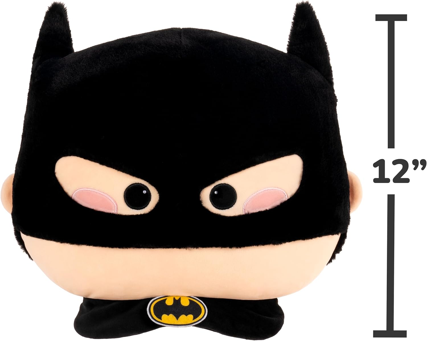 Jazwares Atamas by Russ 12-Inch Batman Plush - Iconic Character Heads - Super-Soft and Huggable - Official Plush - Image 3