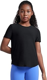 Cloudweight Girls Athletic T-Shirts: Ultra-Light Short Sleeve Sports Tees with Side Slits
