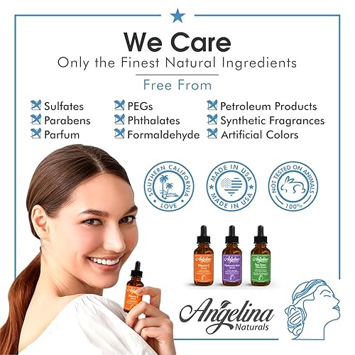 Miniatura 6 de Angelina Naturals Suero de vitamina C para cara ácido hialurónico vitamina E suero antienvejecimiento reducción de manchas de edad arrugas de líneas