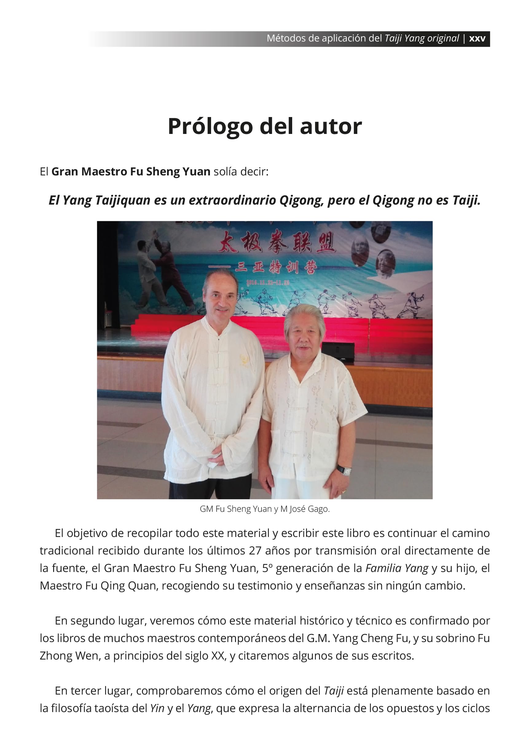 Métodos de aplicación del Taiji Yang original
