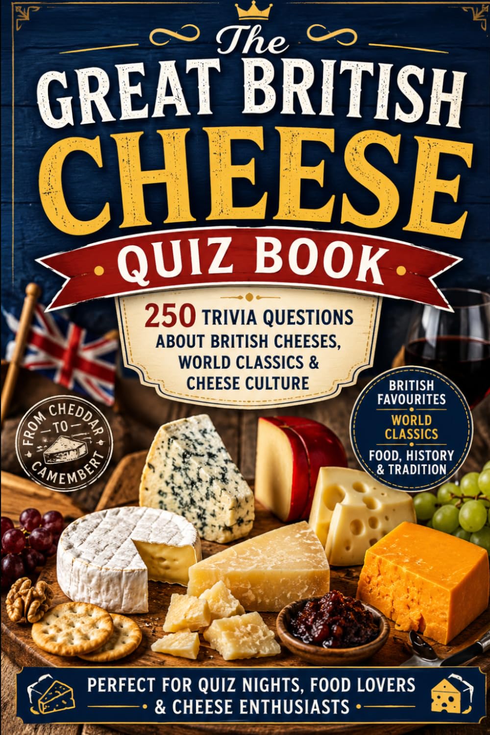 The Great British Cheese Quiz Book: 250 Trivia Questions About British Cheeses, World Classics & Cheese Culture (Cool Quiz Books)