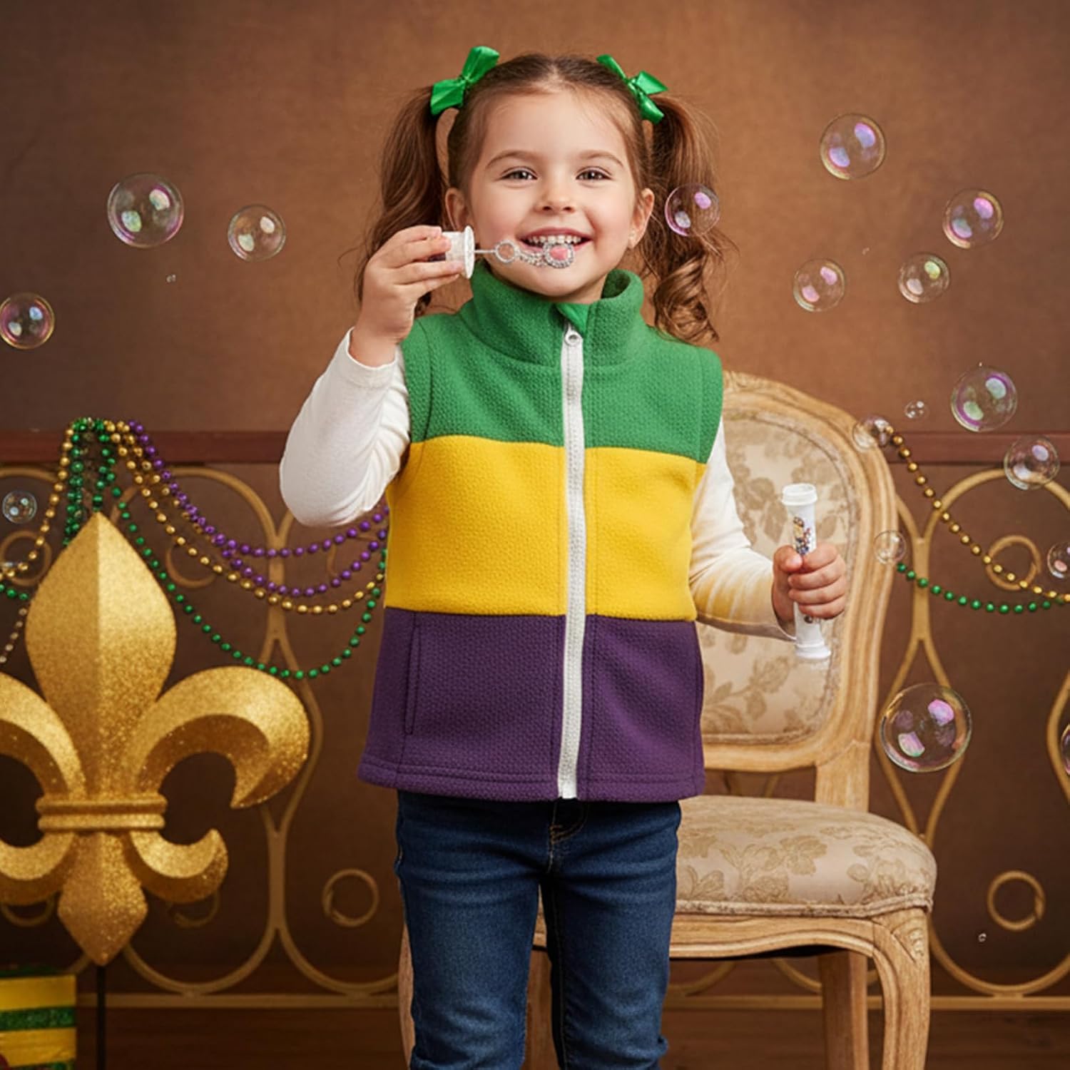 Toddler Baby Boy Girl Valentines Vest Sleeveless Heart Embroidery Sherpa Fleece Waistcoat Outwear Spring Outfit