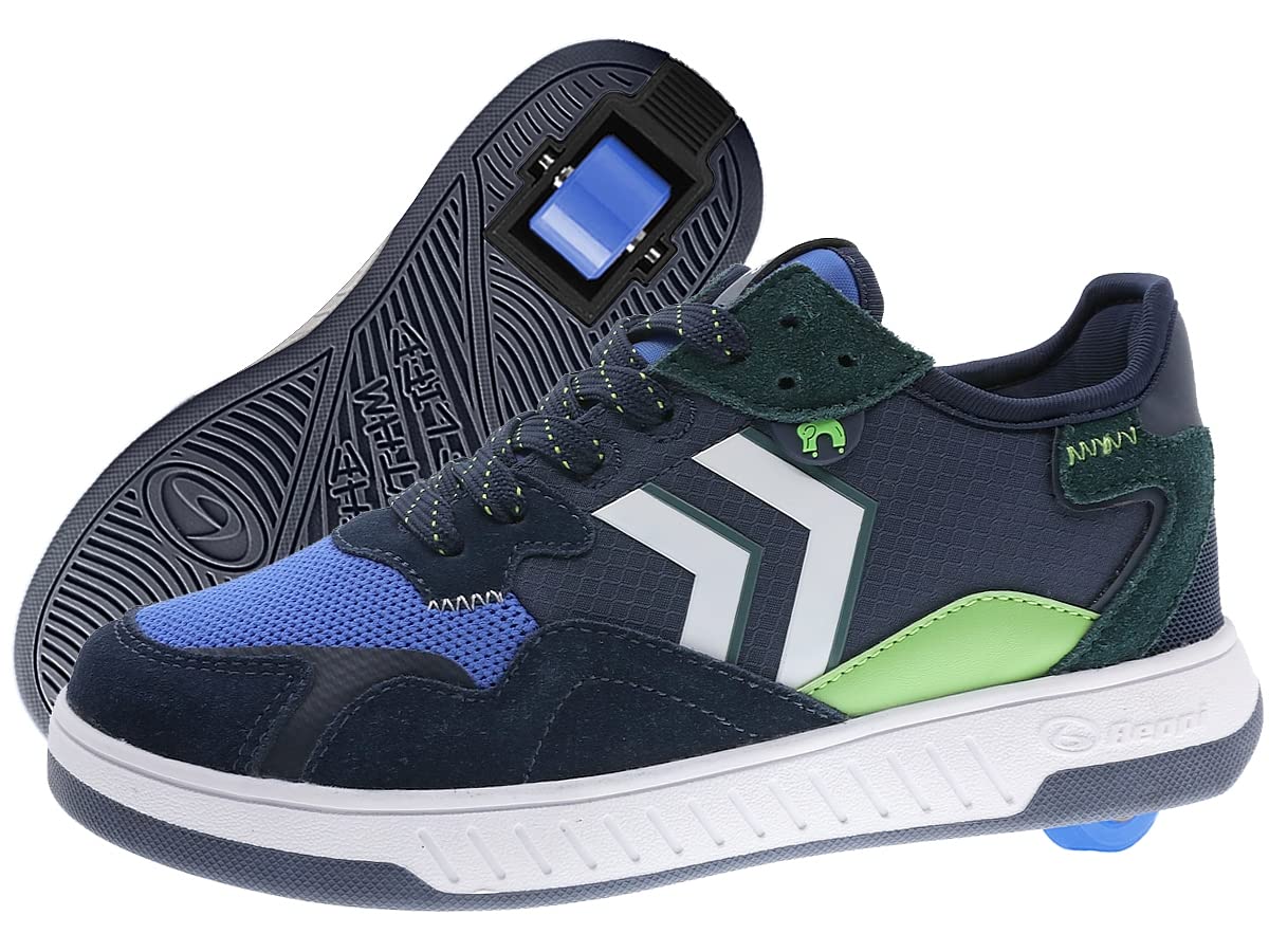 Breezy Rollers 2191820 - Zapatos con Ruedas, Zapatillas con Ruedas para Niños y Niña, Zapatillas de Skateboard 2 en 1, Sneaker Unisex