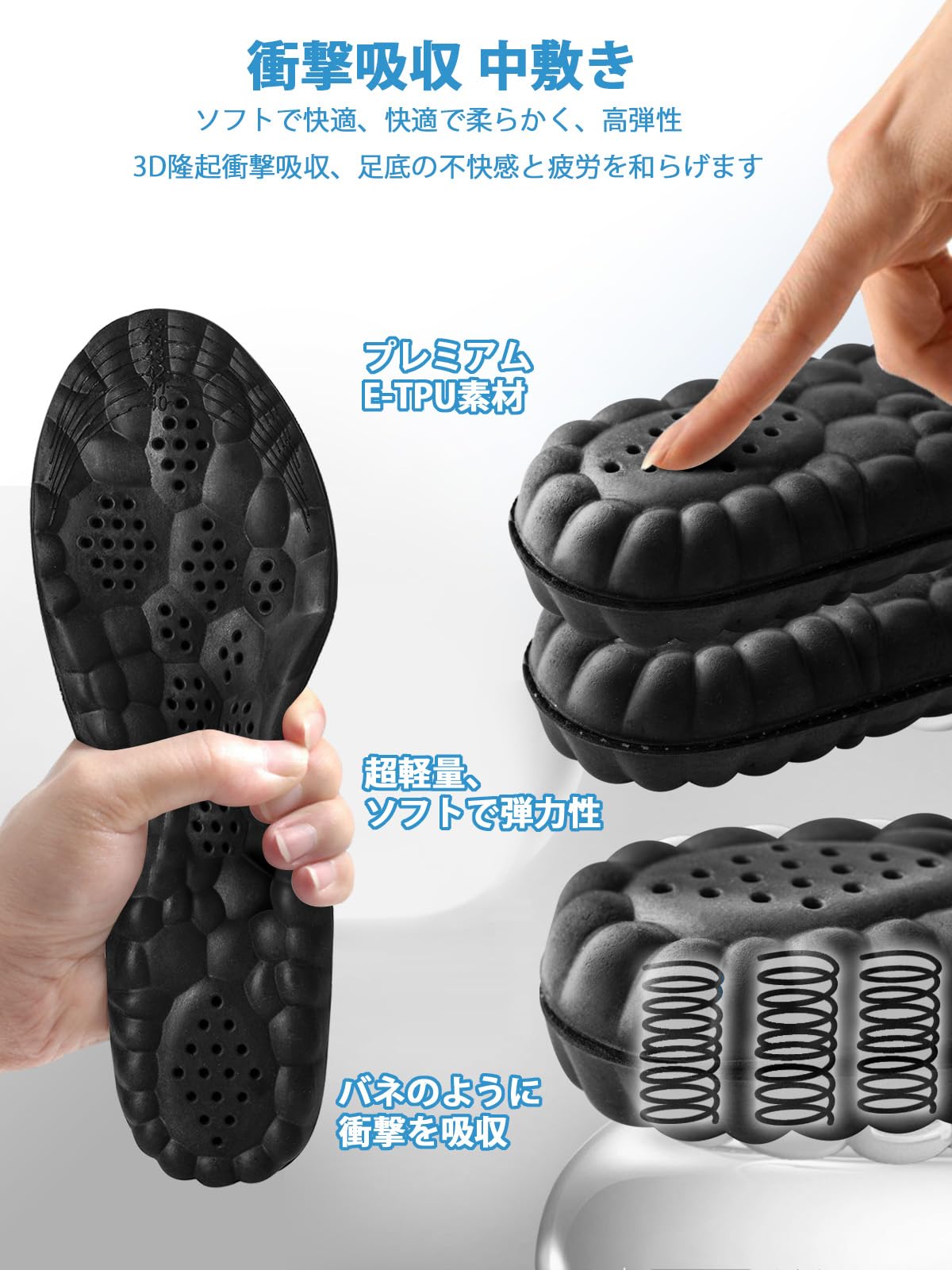 Amazon.co.jp: インソール スポーツ用 中敷き 土踏まずインソール 