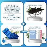Vista 6 de Kids Sleeping Pad for Camping and Sleepovers with Pillow, Inflatable Camping Mattress for Backpacking & Travel, Thick Toddler Cot Mat, Fast