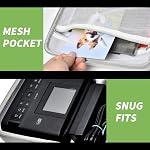 Case Compatible with Canon SELPHY CP1300/ CP1200/ CP1500 Wireless Compact Photo Printer and Color Ink/Paper Set - Organizer Storage Bag Only (White)