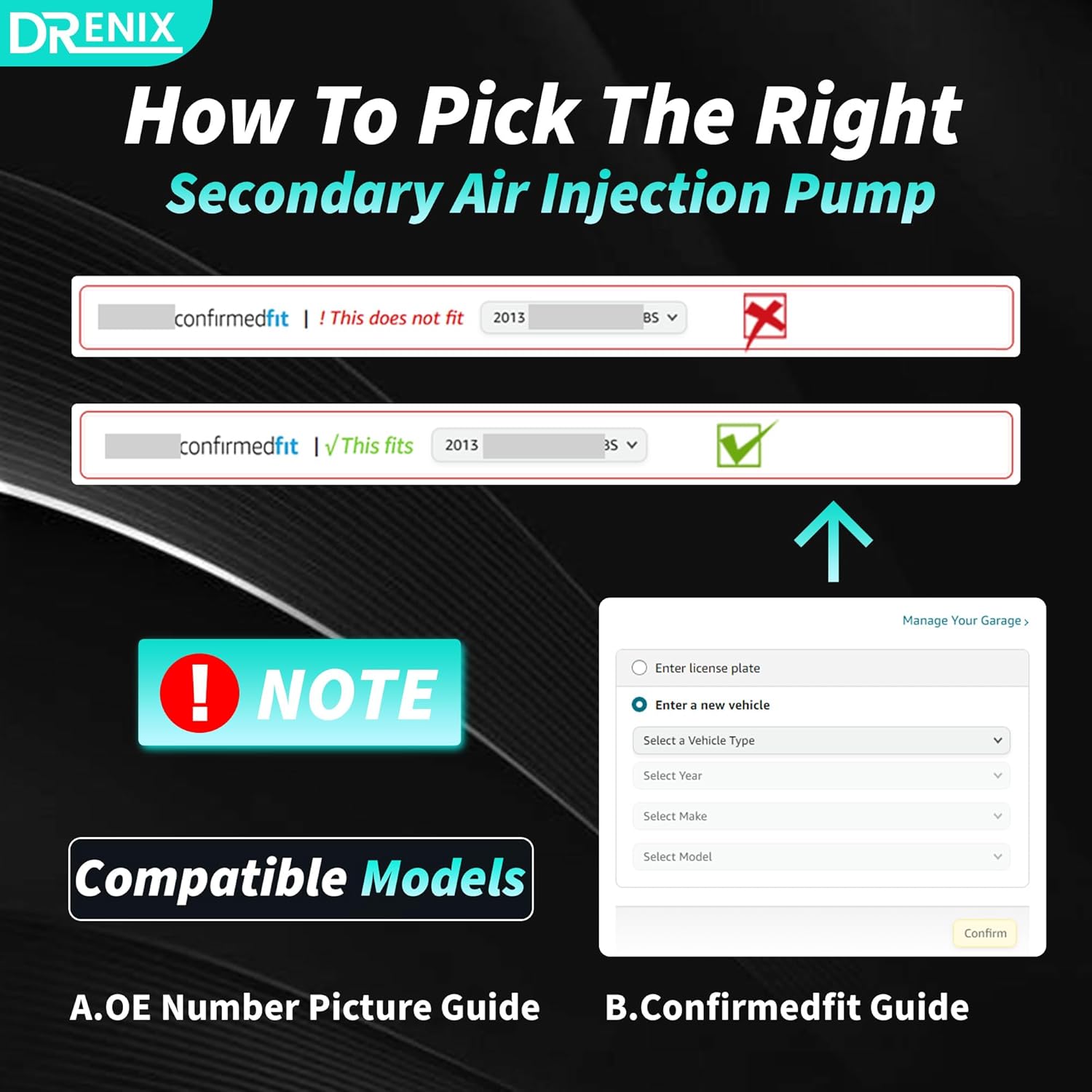 Secondary Air Injection Pump Smog Pump For-Audi for-Buick for-Chevy for-Ford for-GMC for-Lexus for-Mercury for-Pontiac for-Toyota for-VW -Work-horse 12568224 306-010 12568241