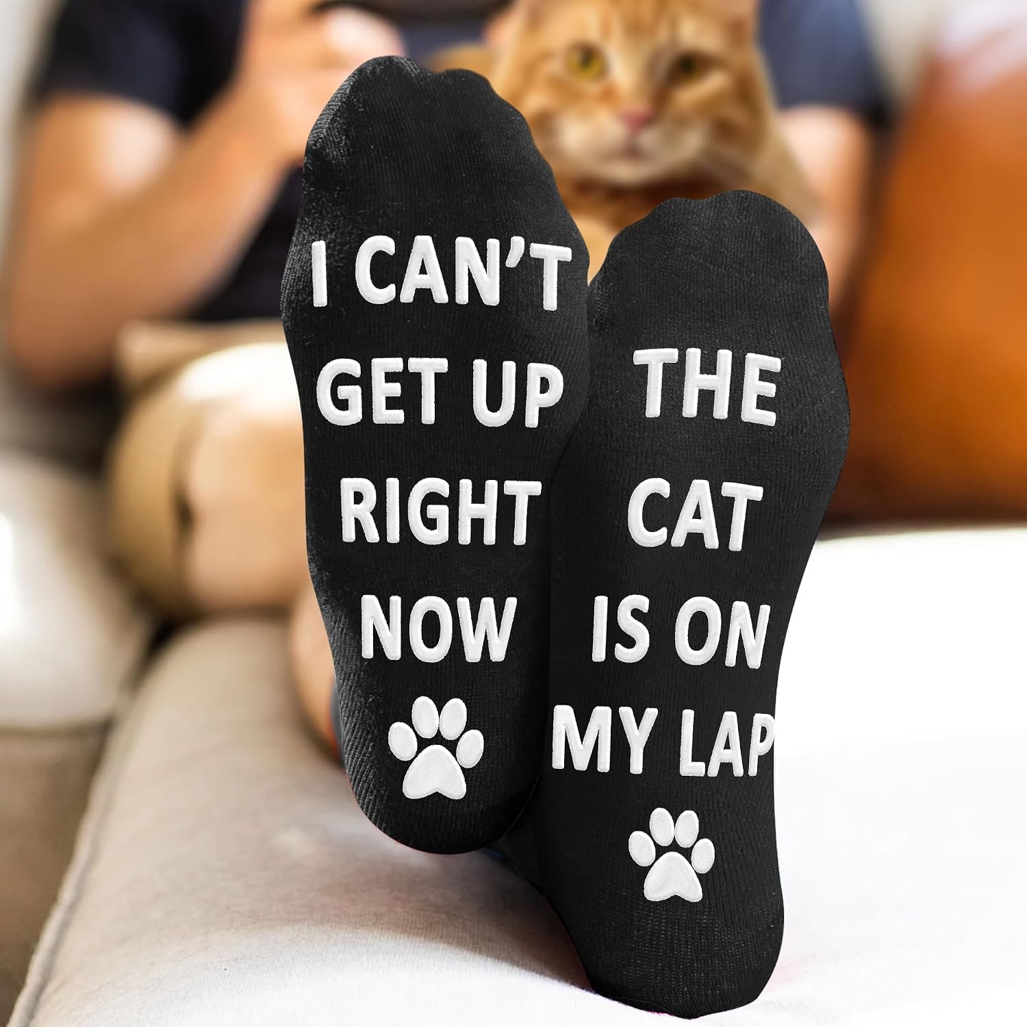 VICRAZY Father Day Gift For Dog Dad, Cat Dad - Crazy Funny Socks for Men, Women - Stocking Stuffers for Cat, Dog Lovers