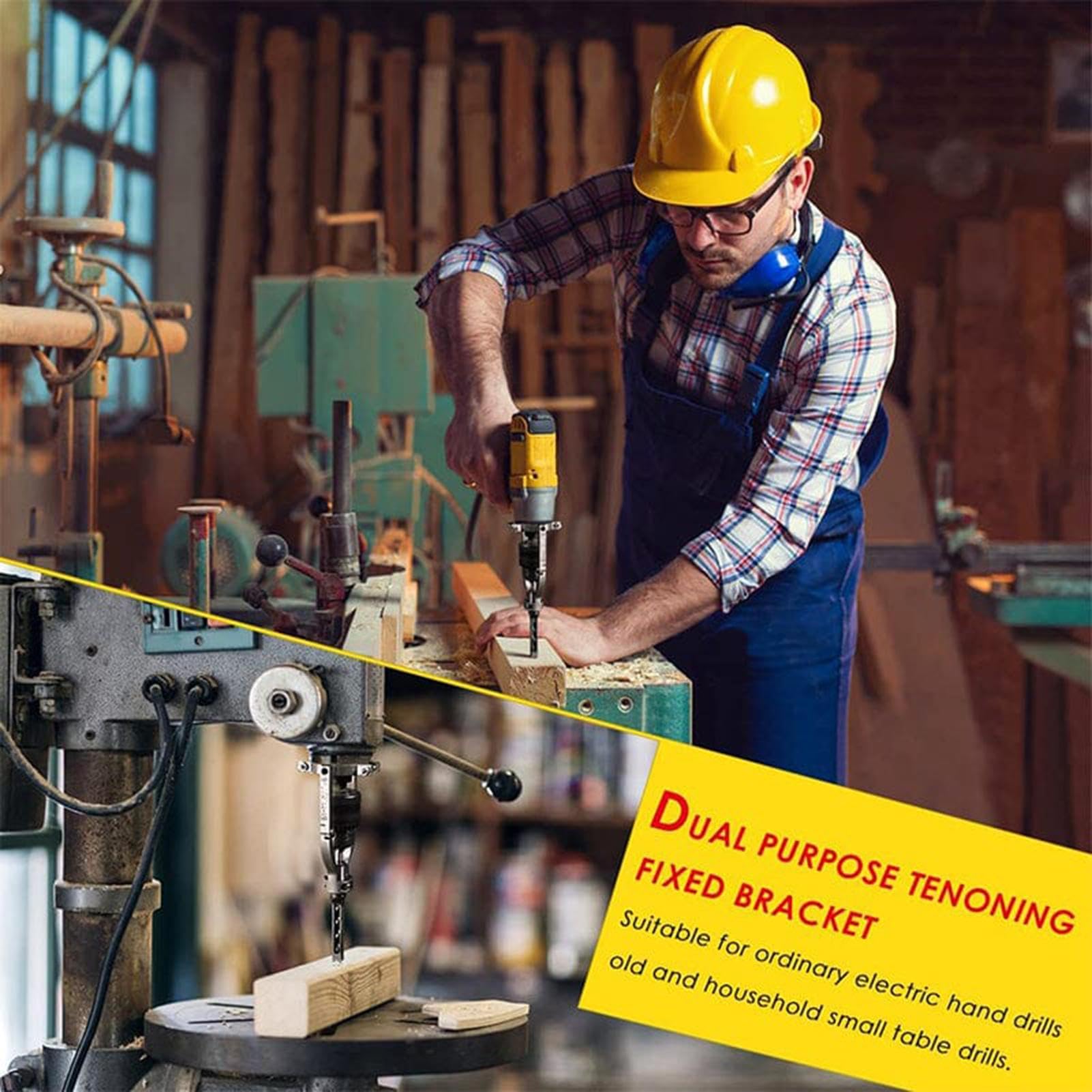 Drill Press Mortiser Ataque - Herramienta De Posición De Mortiser Metal, Mortiser Chisel Drill Press | Herramientas Manuales Del Convertidor Multifunción Convertidor, Piezas De Reemplazo Del Banco