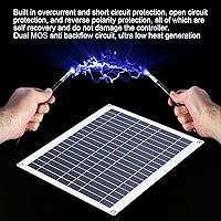 Vista 4 de Kit de panel solar, panel solar plegable y ligero con controlador de 100 A, cargador solar plegable fotovoltaico de 100 W de 100 W para teléfono