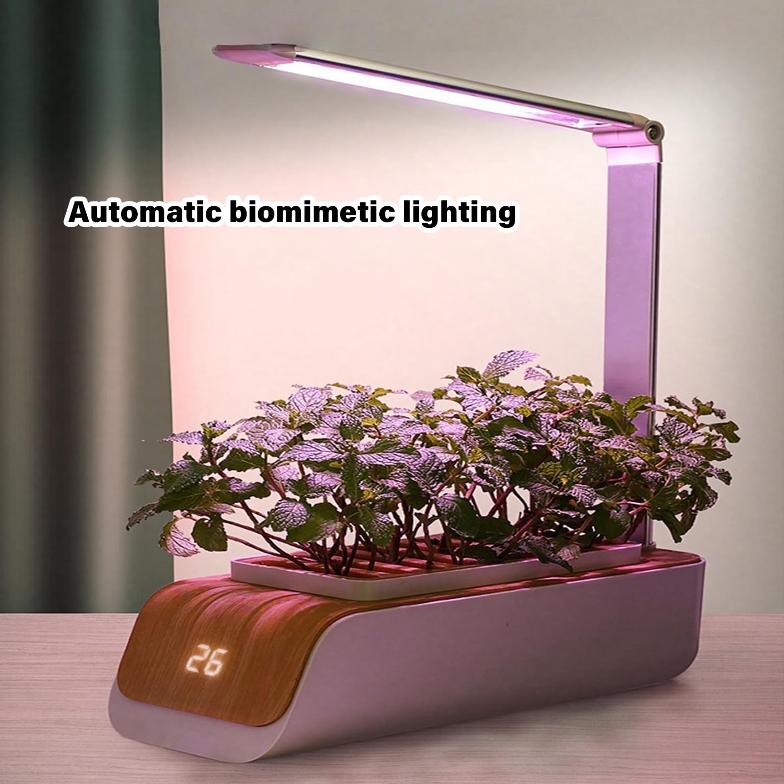 Smart Indoor Hydroponic Garden con spettro regolabile LED e irrigazione automatica per la coltivazione di piante domestiche in lega di alluminio fioriera idroponica