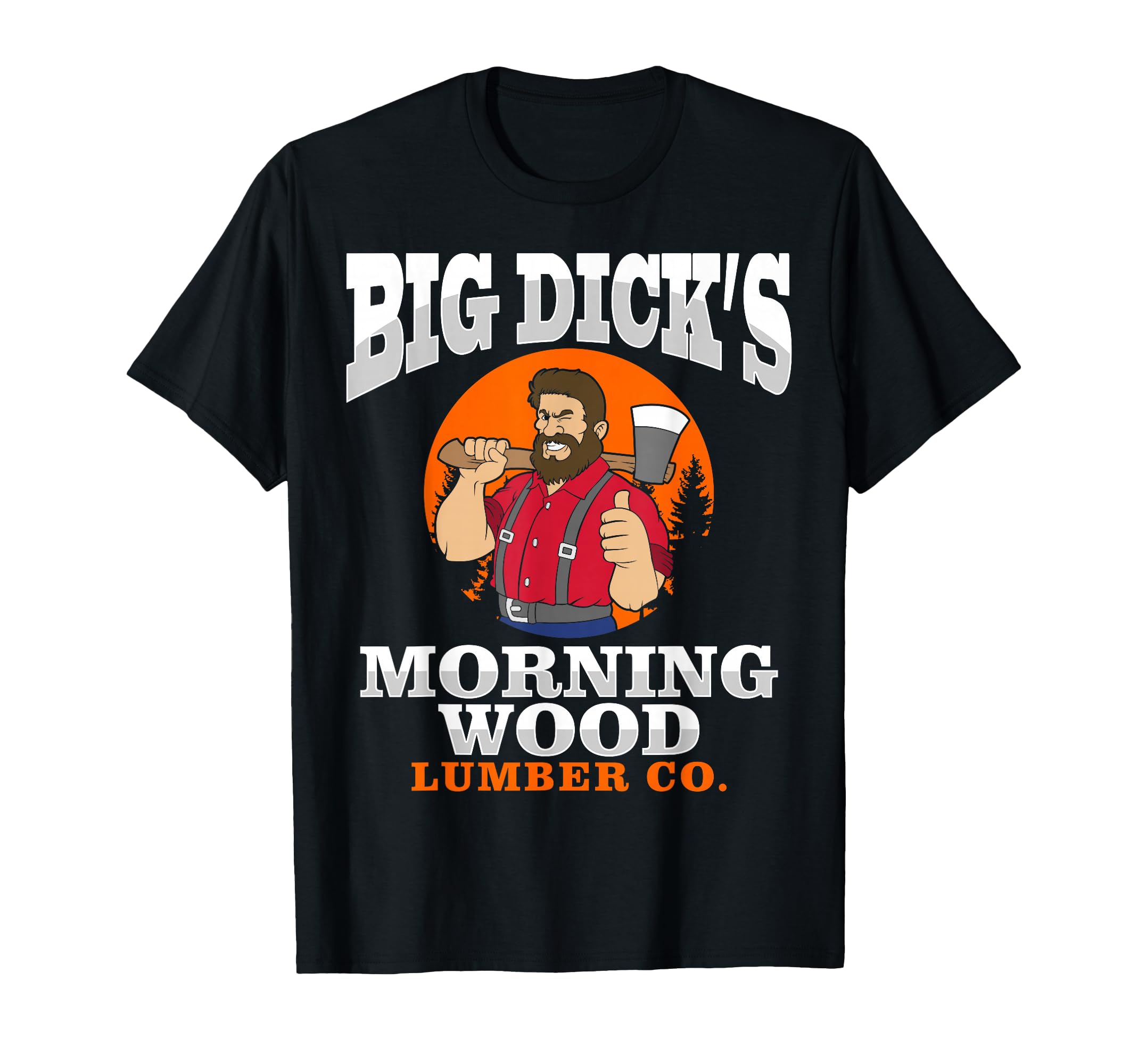 Morning Wood Lumber Co Lumberjack Carpenter Woodworker Gift T-Shirt