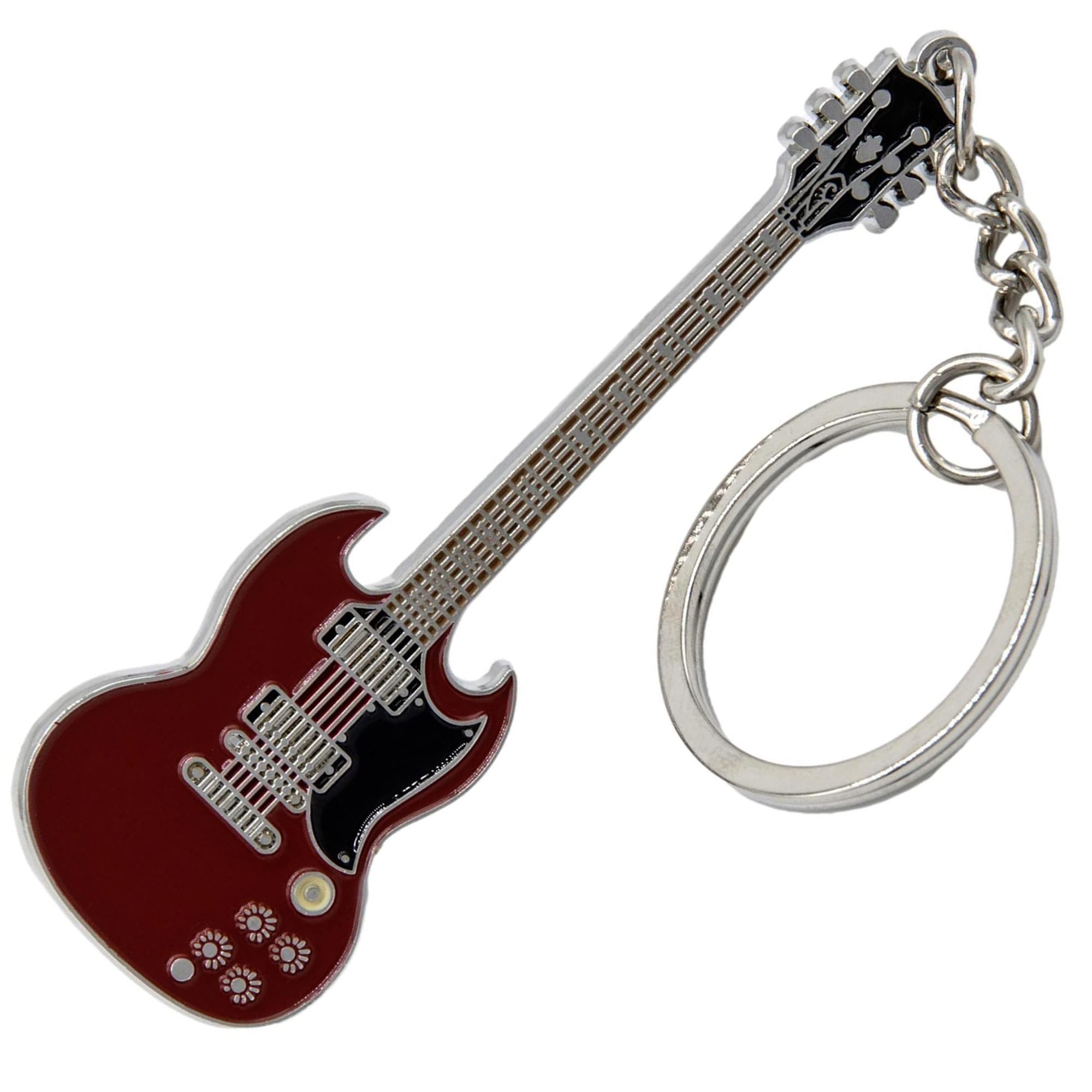 Gifticuffs Unisex Young Angus -(Ac/Dc) Replica Guitar Metal Keyring