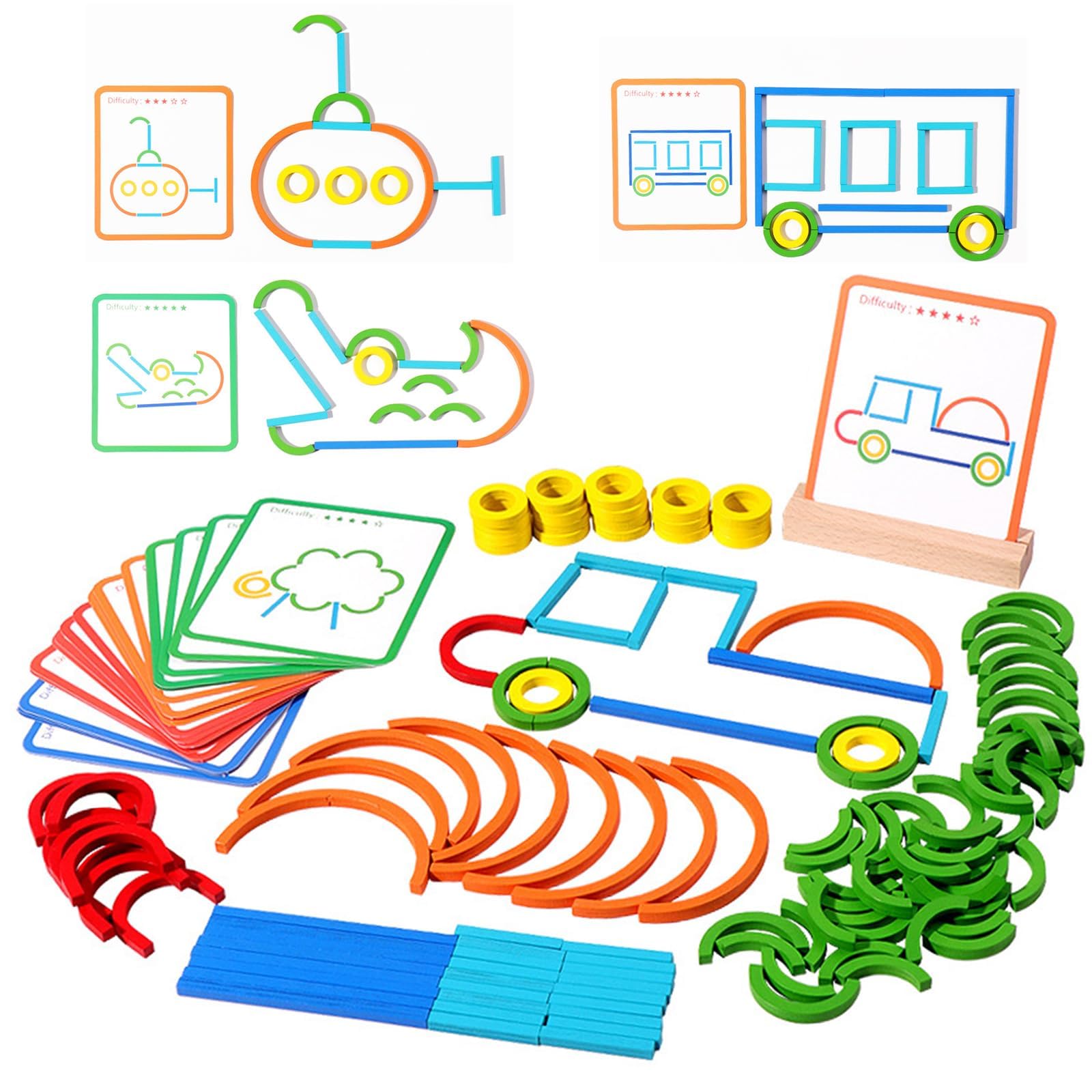 Montessori Holzspielzeug – Buchstaben-Puzzle Für Kinder 3–8 Jahre, Mit Worttafeln, Motorikspiel, Lernspielzeug