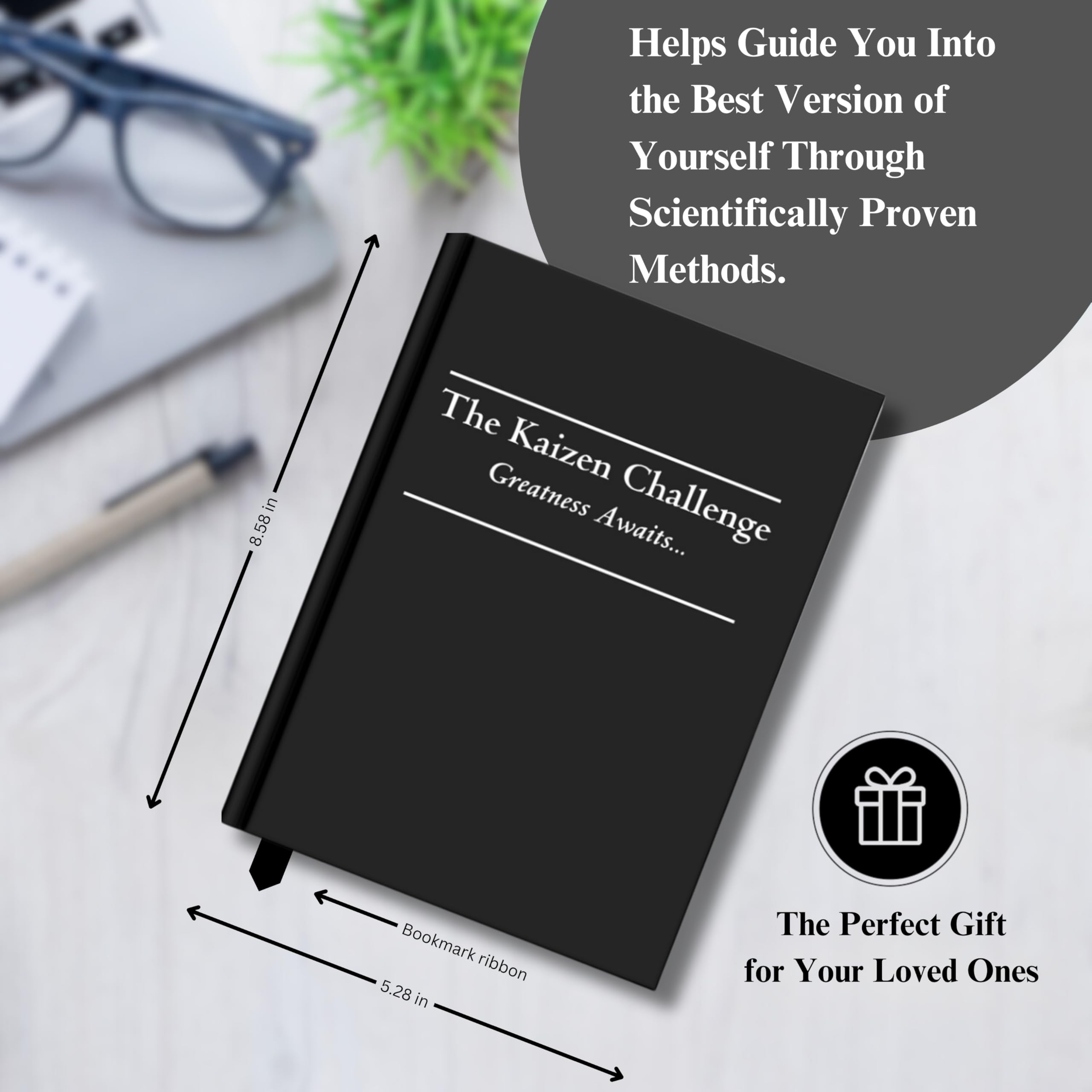 Kaizen Challenge - Diario di auto-miglioramento per uomini e donne – Agenda giornaliera e monitoraggio delle abitudini per produttività, disciplina e salute mentale – Diario pianificatore di 20