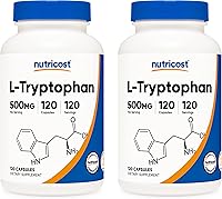 Vista 13 de Nutricost L-triptófano 500 mg, 120 cápsulas - con bioperina, sin gluten, sin OMG