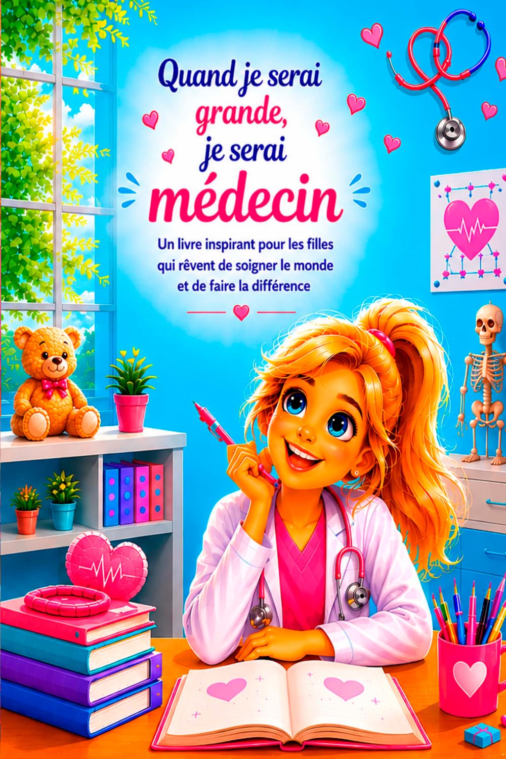 Quand je serai grande, je serai médecin: Un livre inspirant pour les filles qui rêvent de soigner le monde et de faire la différence