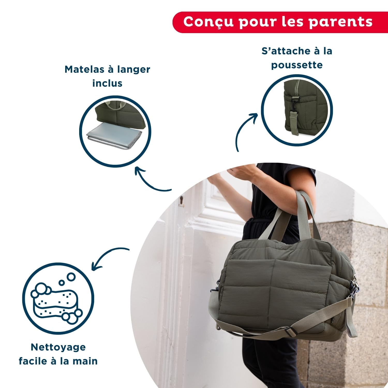 Thermobaby - Gepolsterte Wickeltasche Plumea